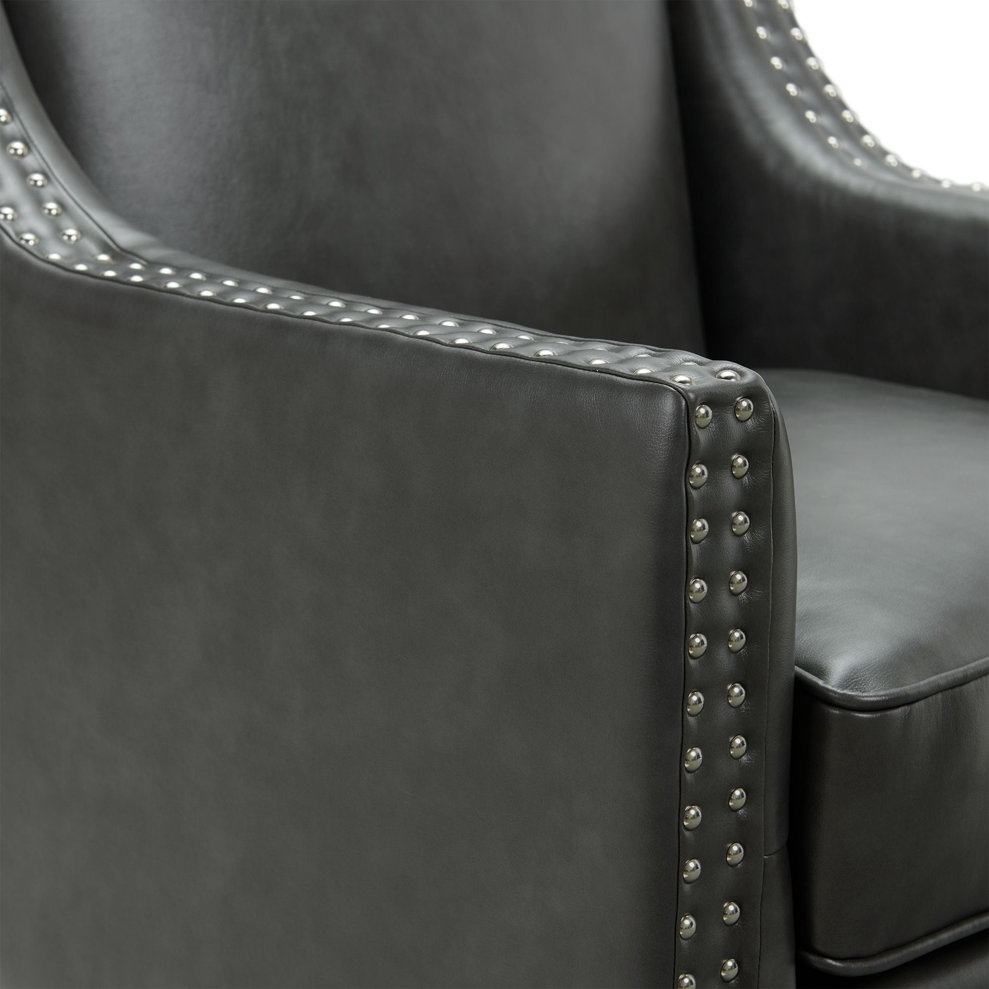 Augusta-16038-Chair-W/Wood-Leg-Distressed-In-Phoenix-Magnetite-(ISTA-3-Packaging)