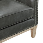 Augusta-16038-Chair-W/Wood-Leg-Distressed-In-Phoenix-Magnetite-(ISTA-3-Packaging)
