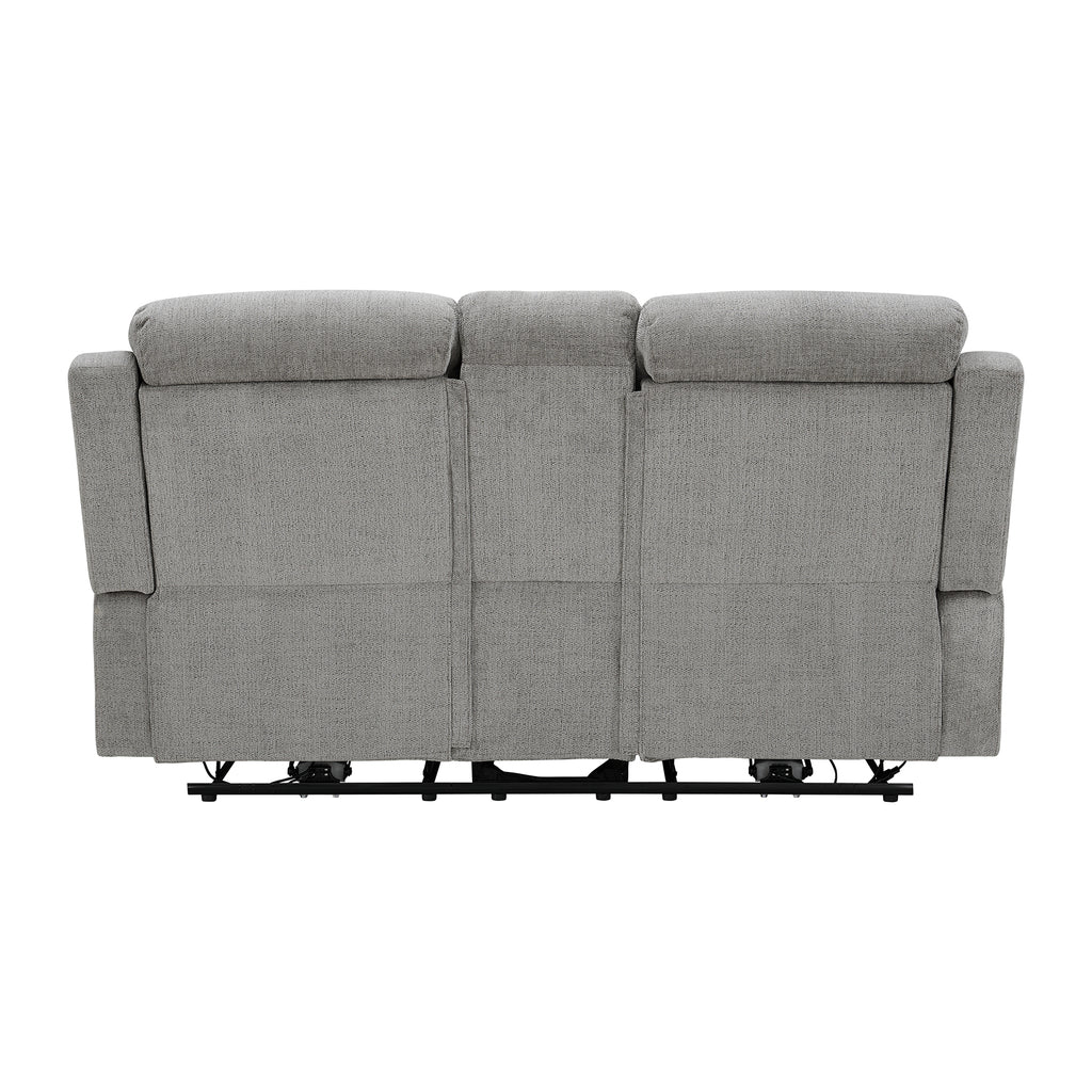 Avanti-Power-Motion-Loveseat-with-Power-Motion-Head-Recliner-&-Console-in-Whiskers-Nature-Grey