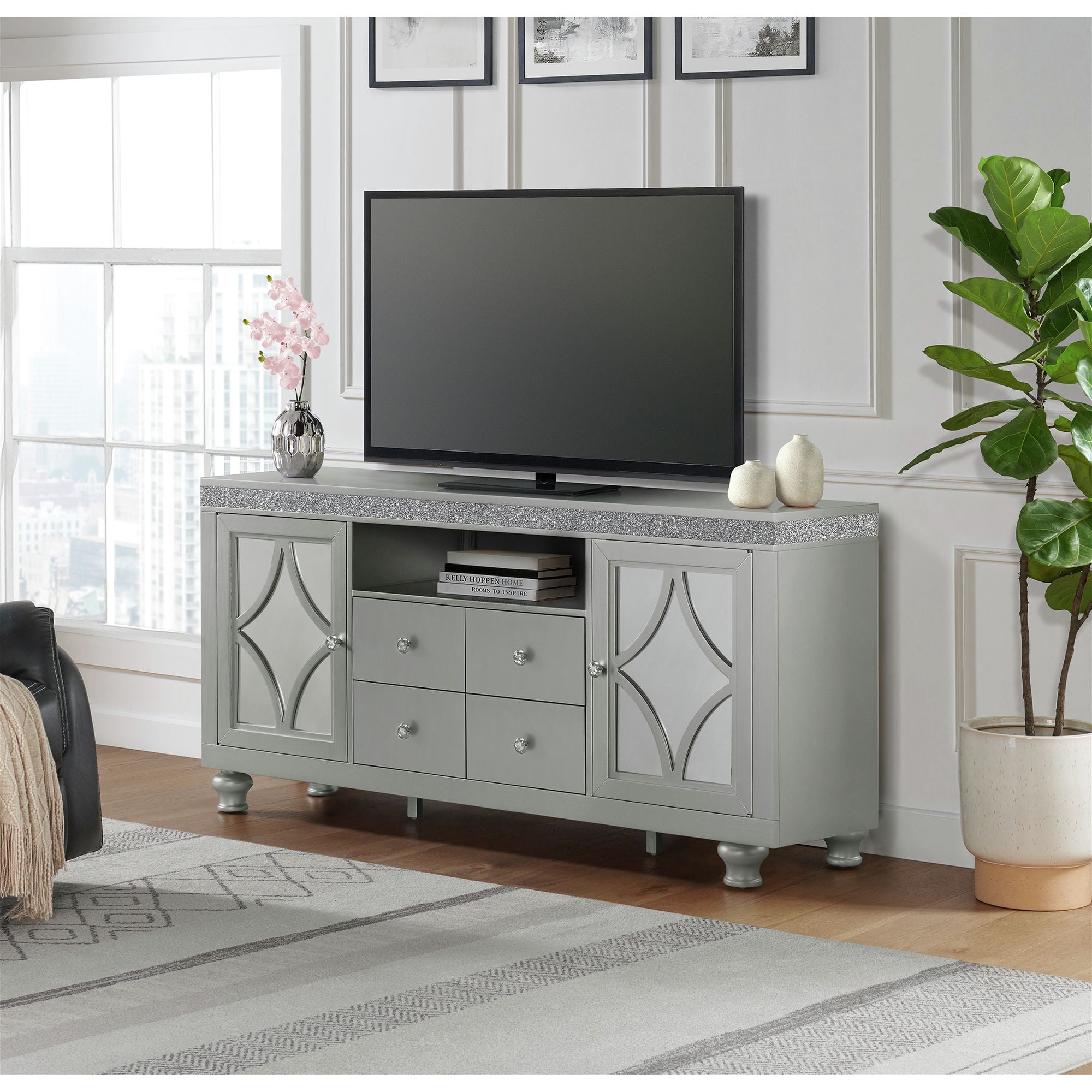 Avril-70""-TV-Stand-in-Silver