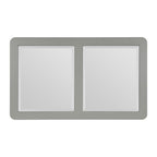 Avril Coffee Table with Casters in Silver