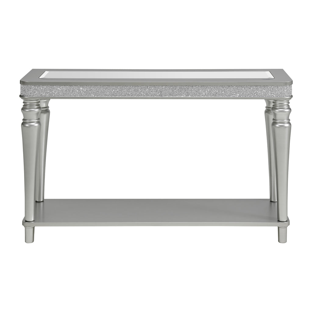 Avril Sofa Table in Silver