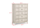 NAPOLI B1140Q-5P (7-Piece Bedroom Set)