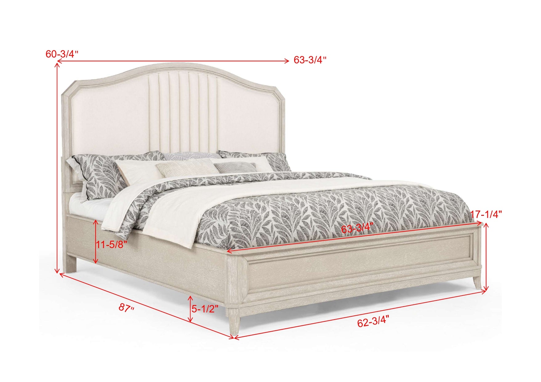 NAPOLI B1140Q-5P (7-Piece Bedroom Set)