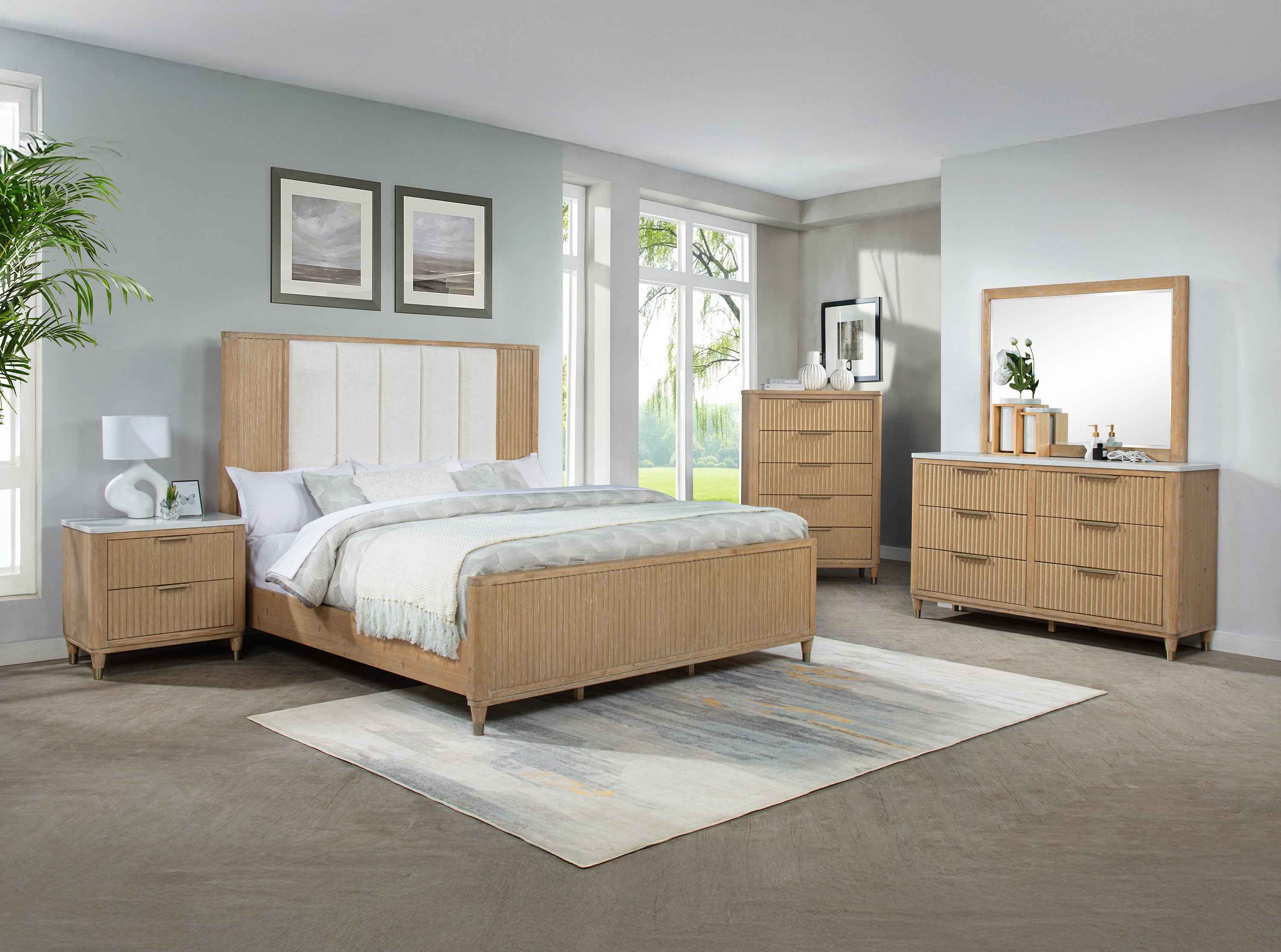 KARA B1450Q-5P (7-Piece Bedroom Set)