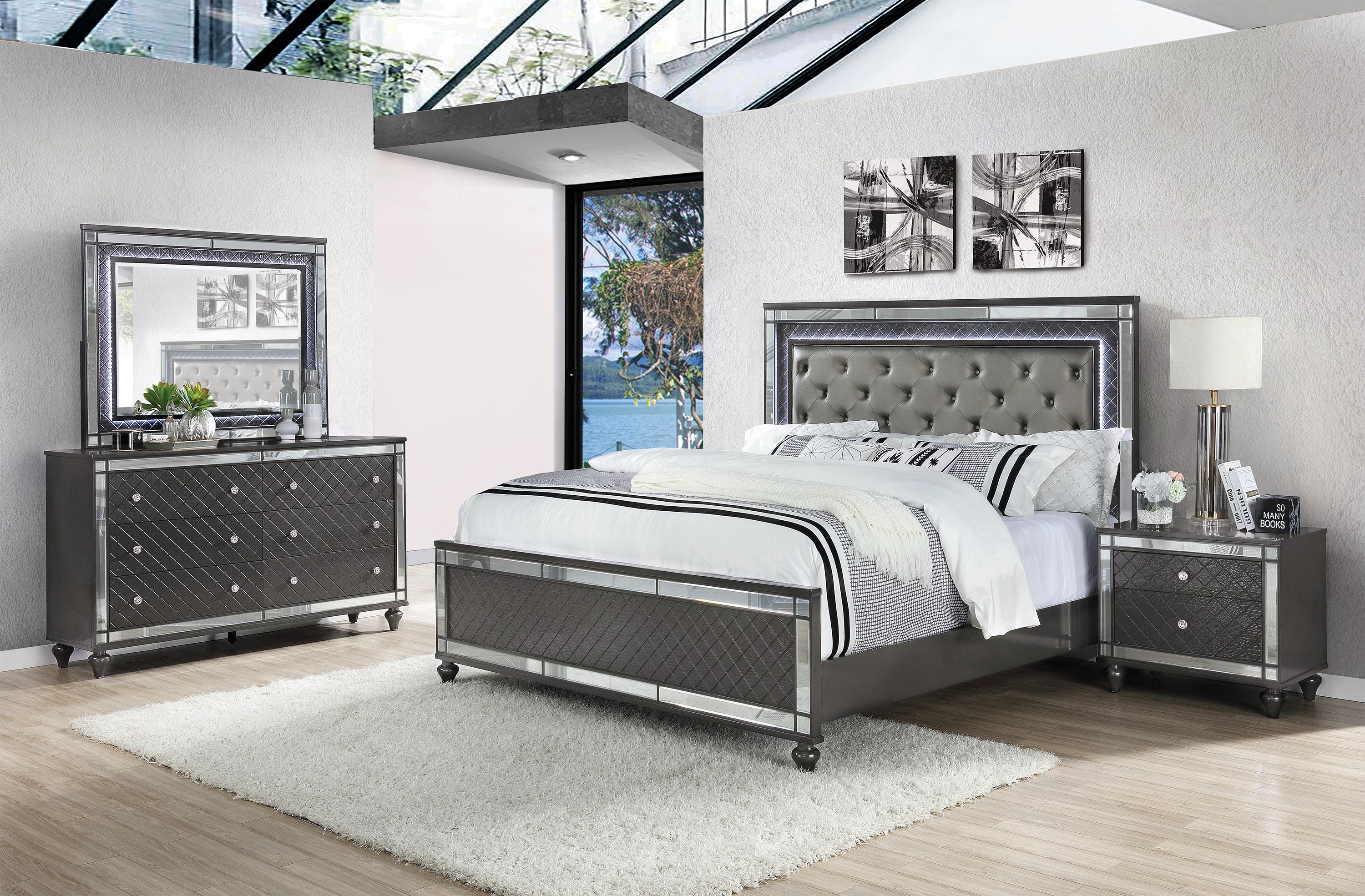 REFINO SETB1670 (9-Piece Bedroom Set)
