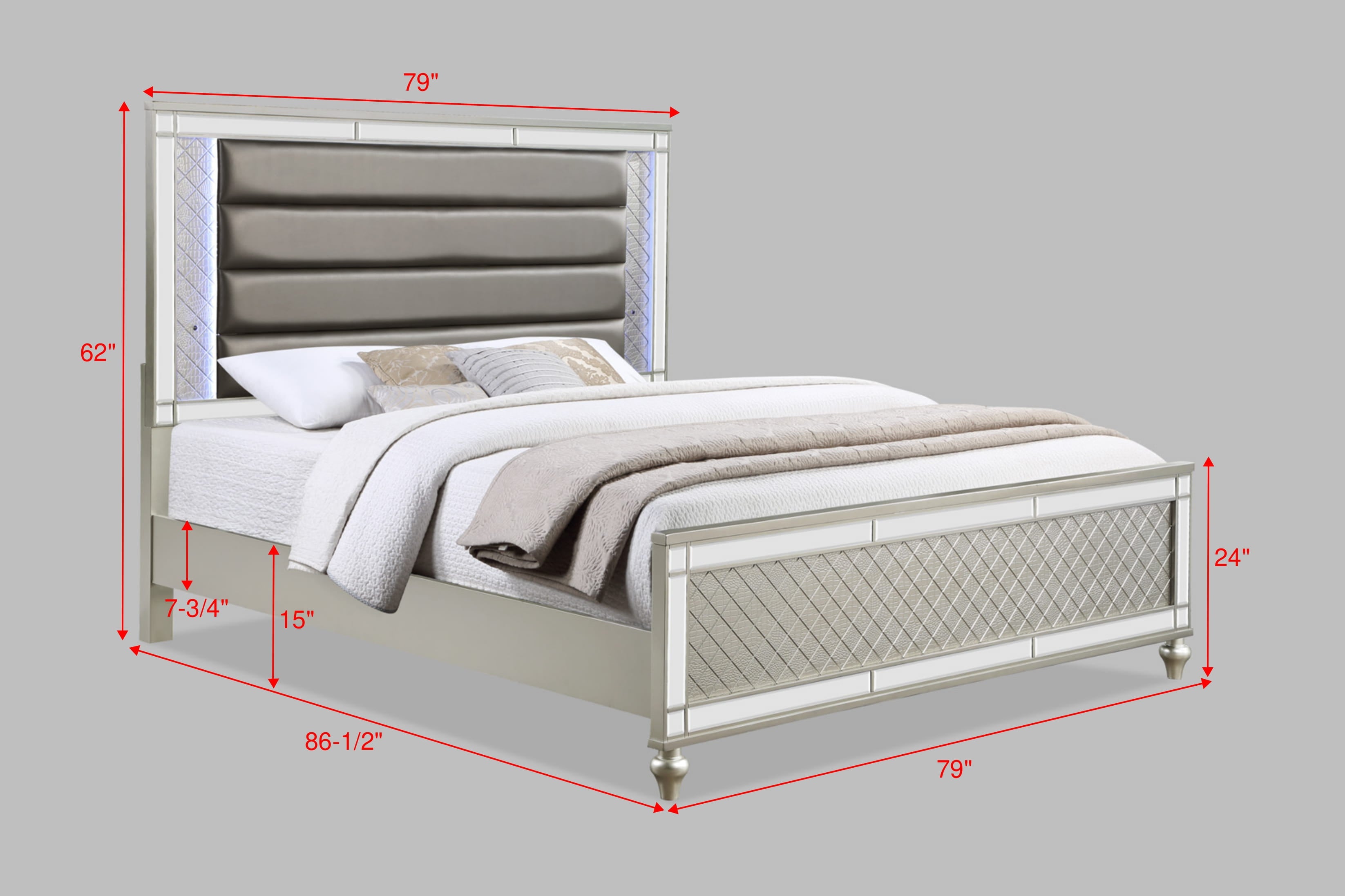 CRISTIAN B1680Q-4P (6-Piece Bedroom Set)