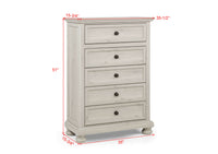 CLARIBELLE B1820K-5P (7-Piece Bedroom Set)