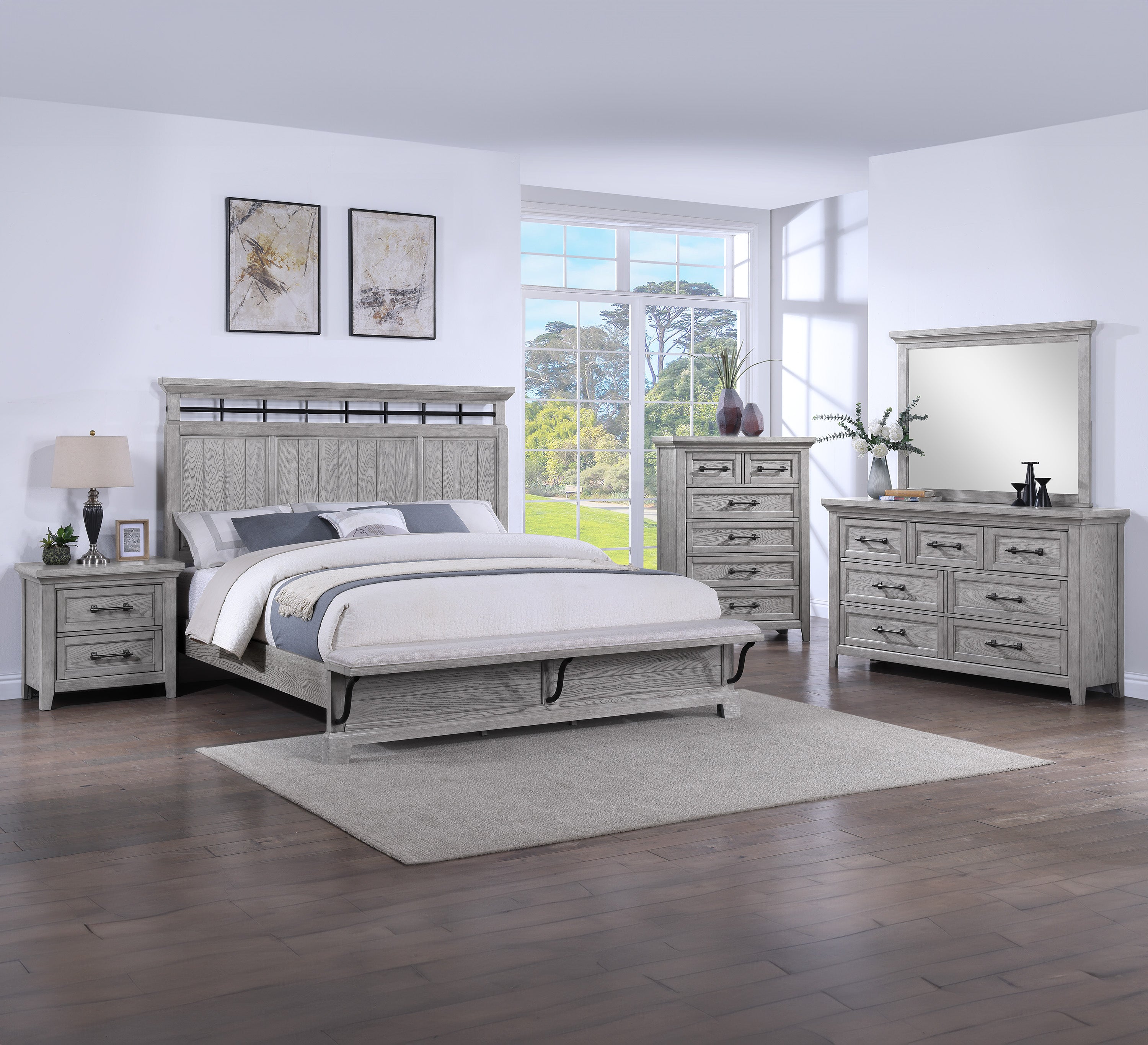 BECKETT B1900K-4P (6-Piece Bedroom Set)