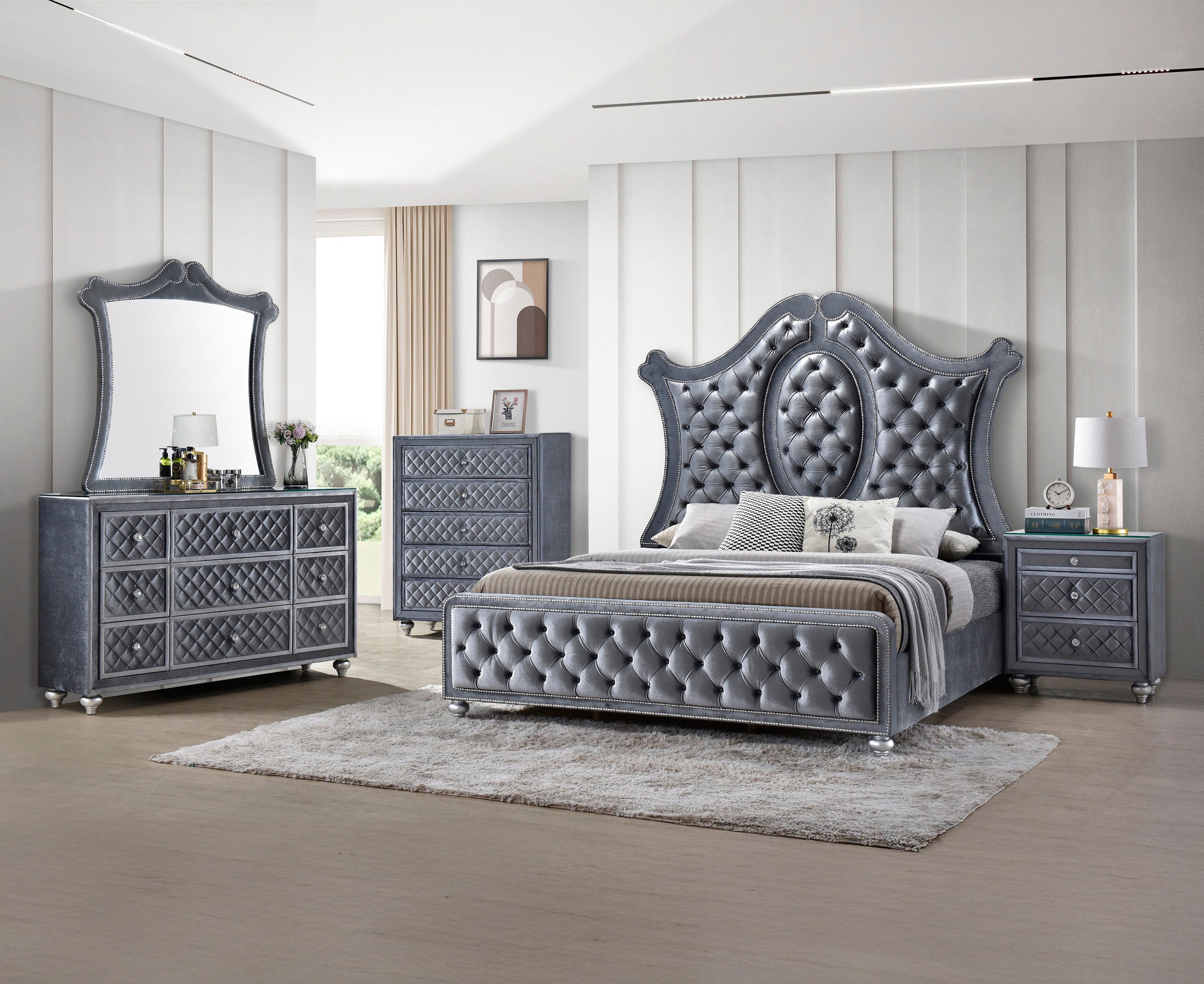 CAMEO B2100K-4P (7-Piece Bedroom Set)
