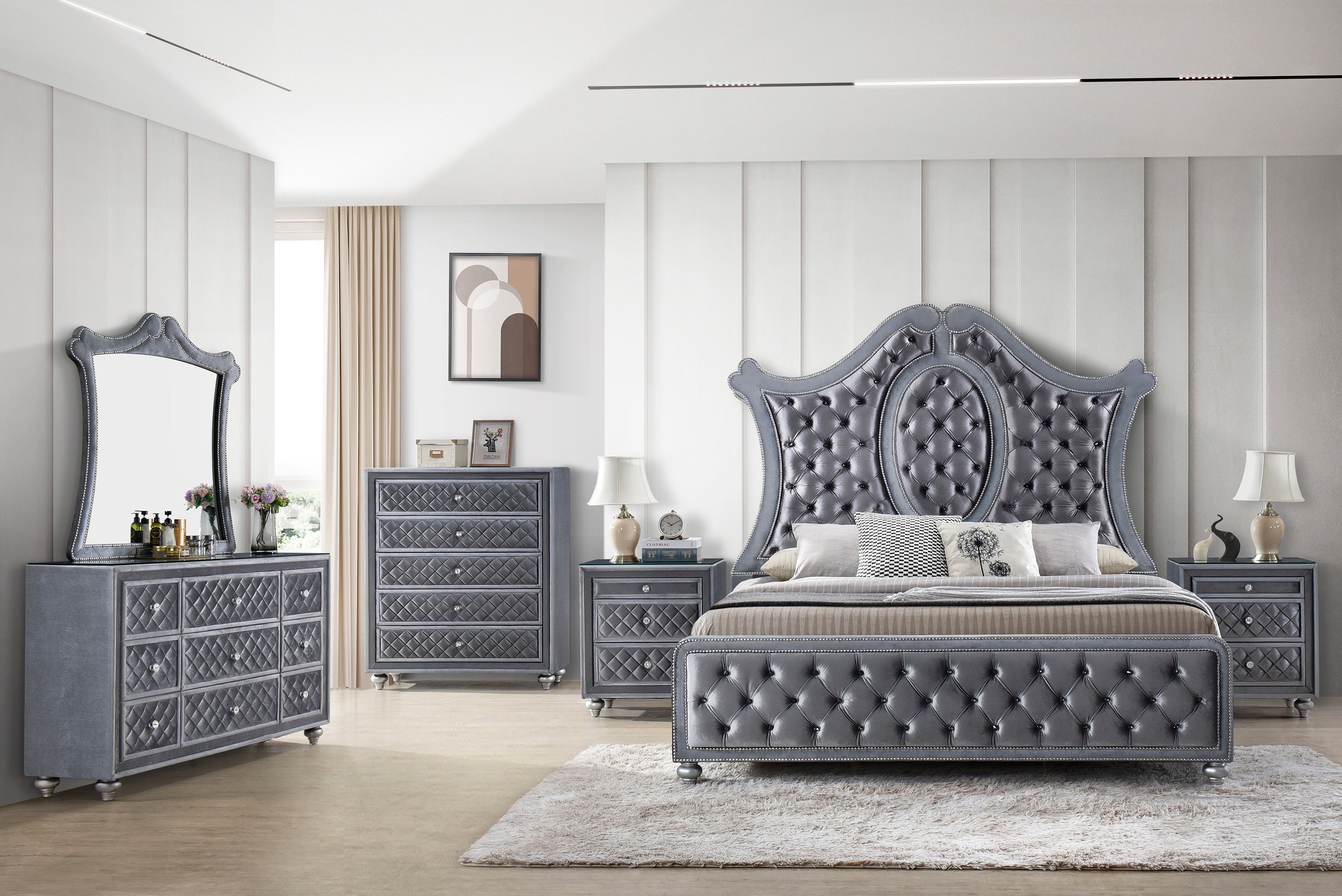 CAMEO B2100K-4P (7-Piece Bedroom Set)