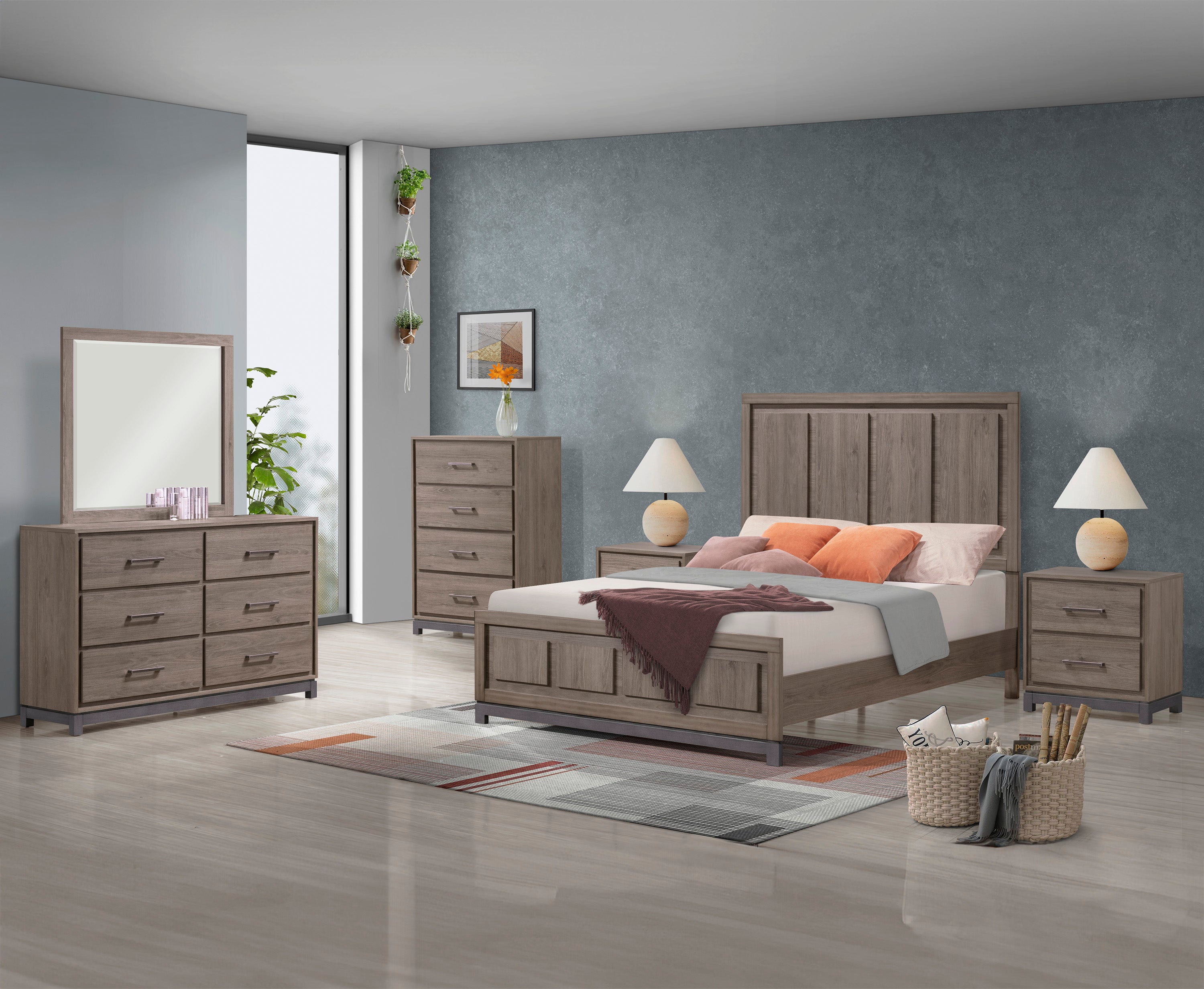 RIVER SETB3150 (7-Piece Bedroom Set)