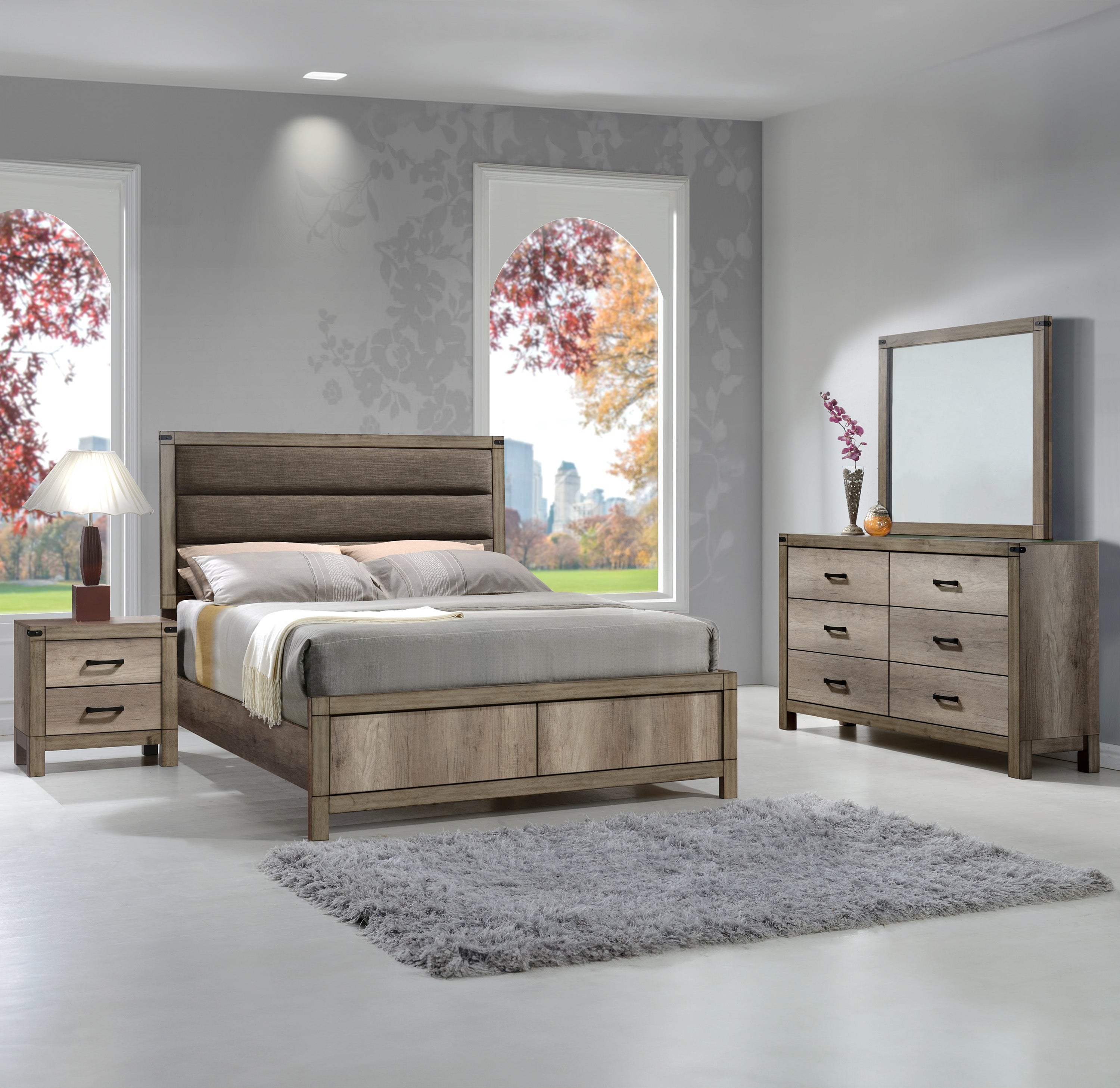 MATTEO SETB3202 (9-Piece Bedroom Set)