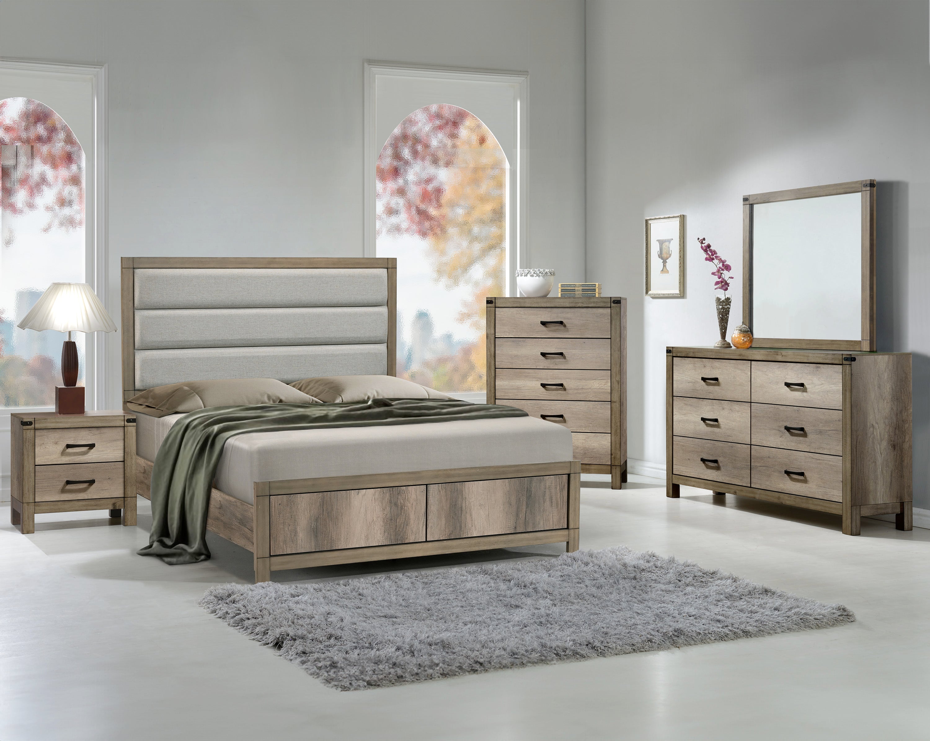MATTEO SETB3202 (9-Piece Bedroom Set)