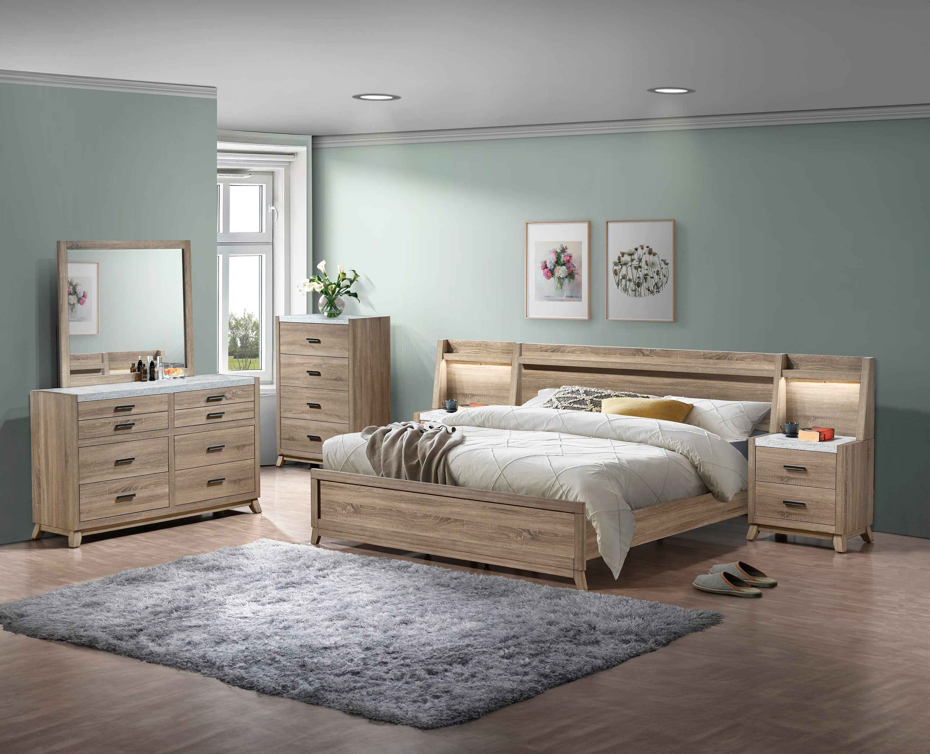 TILSTON B3400Q-5P (7-Piece Bedroom Set)