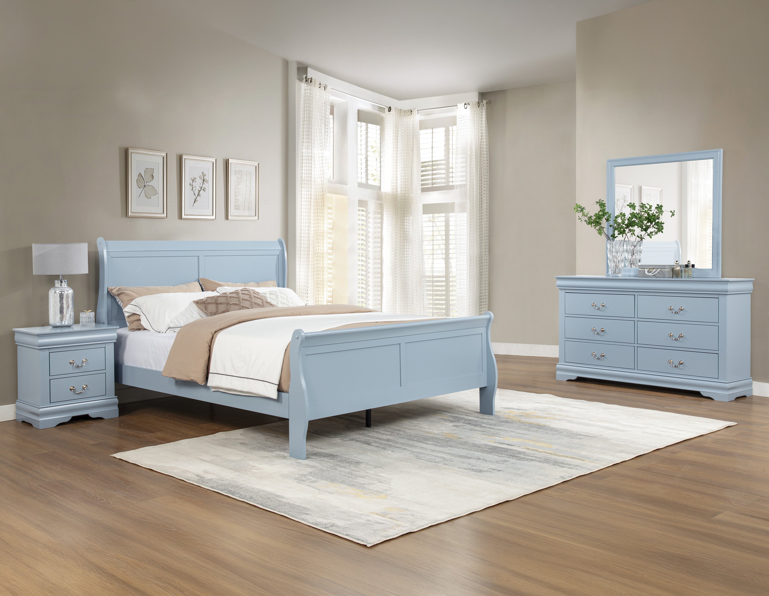 LOUIS PHILIP B3760K-5P (6-Piece Bedroom Set)