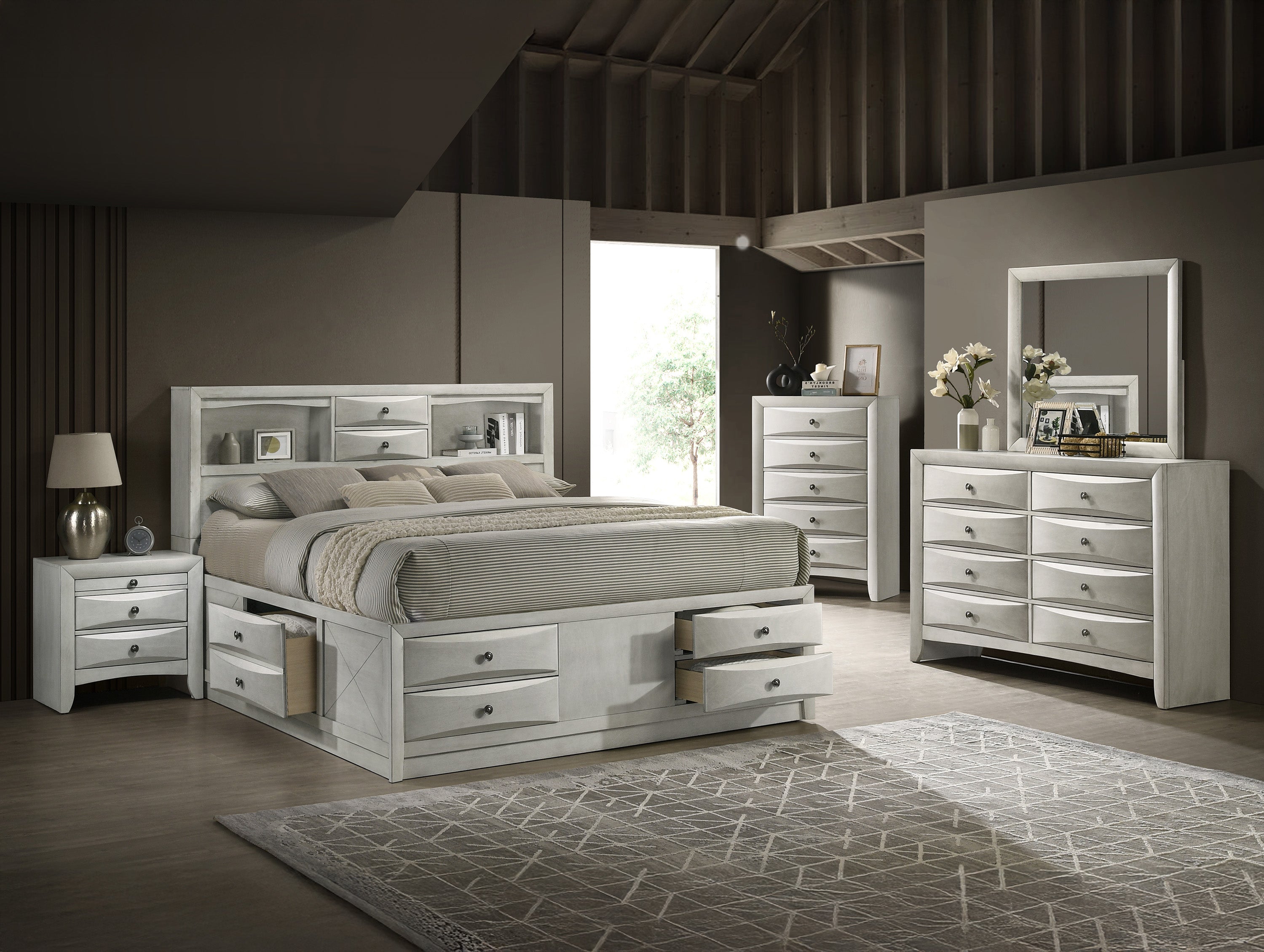 EMILY SETB4255 (12-Piece Bedroom Set)