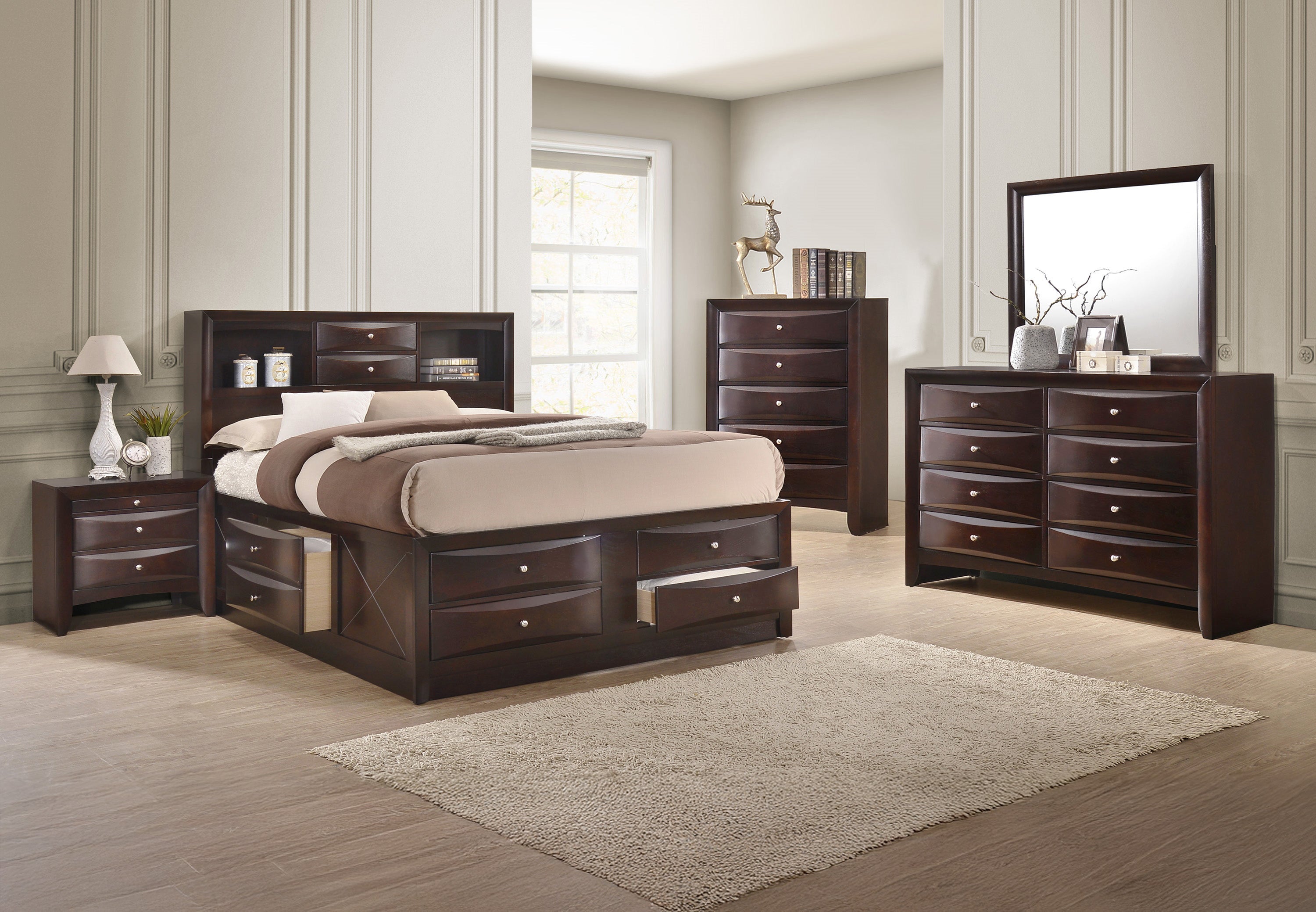 EMILY B4265Q (4-Piece Bedroom Set)