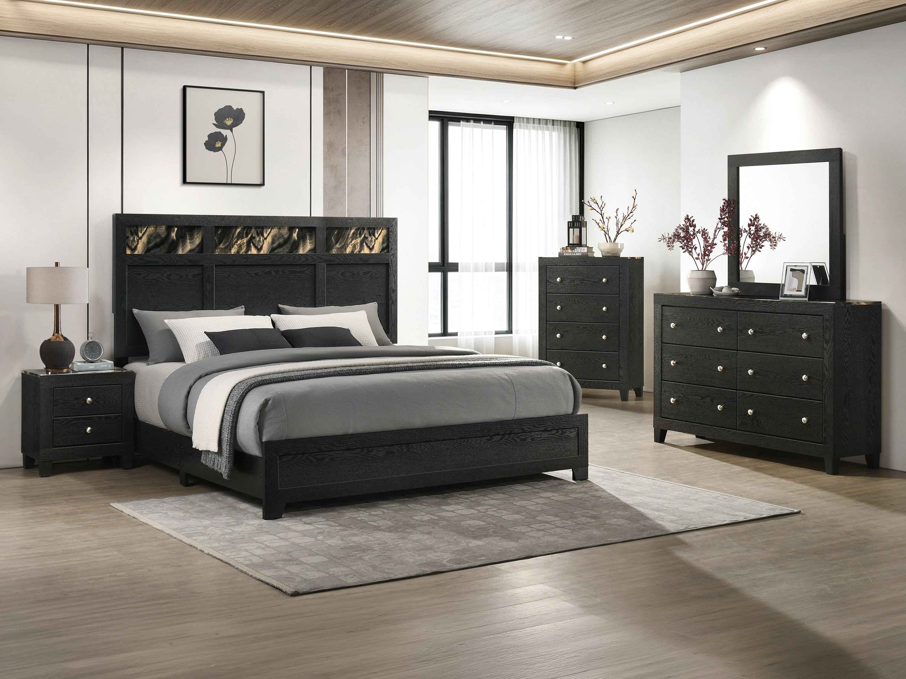 CADENCE B4515K-4P (4-Piece Bedroom Set)