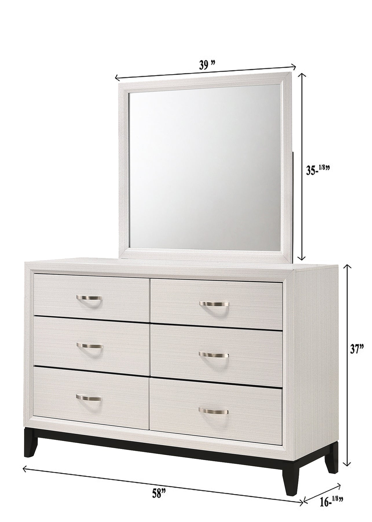 AKERSON B4610T-4P (5-Piece Bedroom Set)