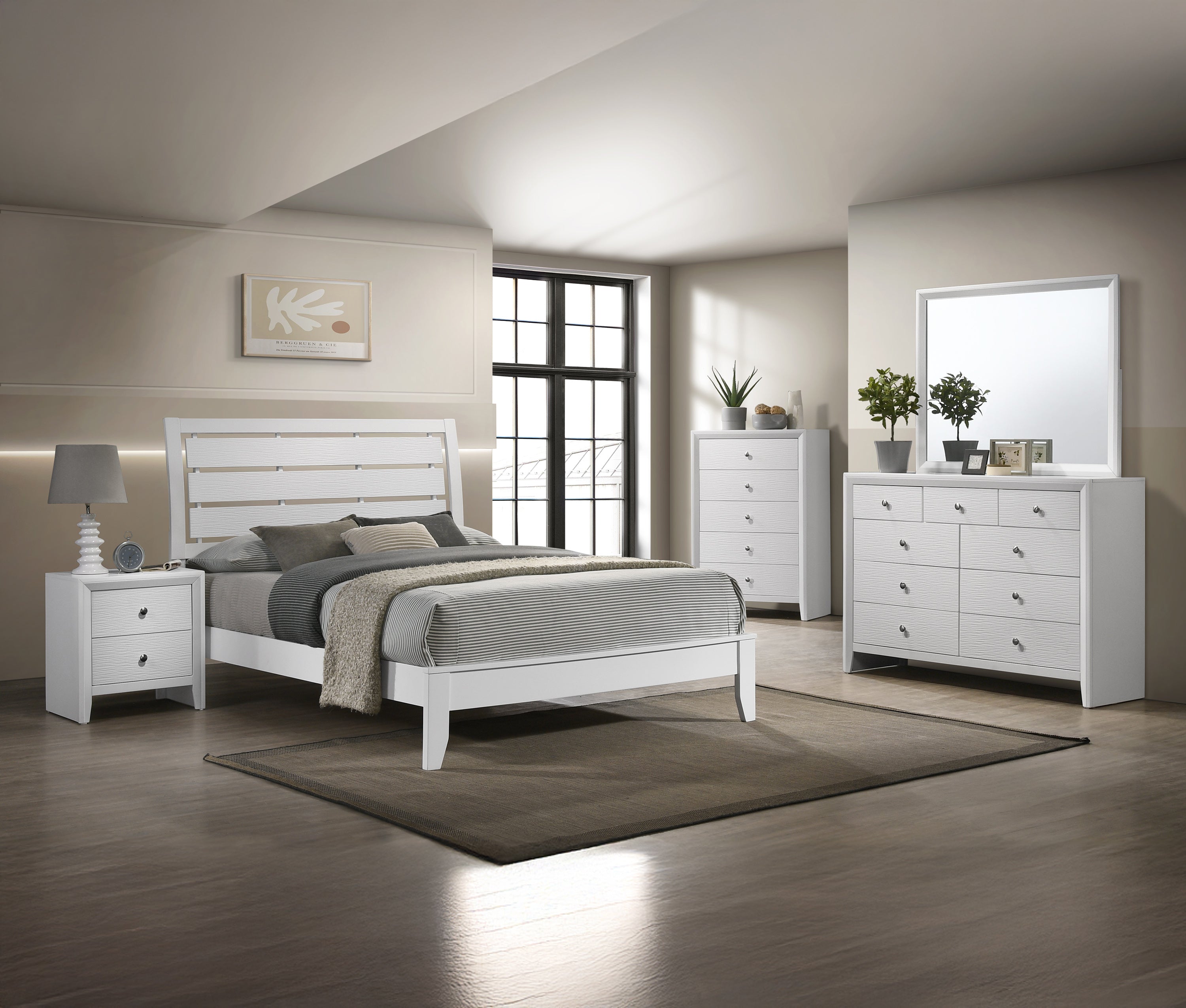 DENKER B4712T-4P (5-Piece Bedroom Set)