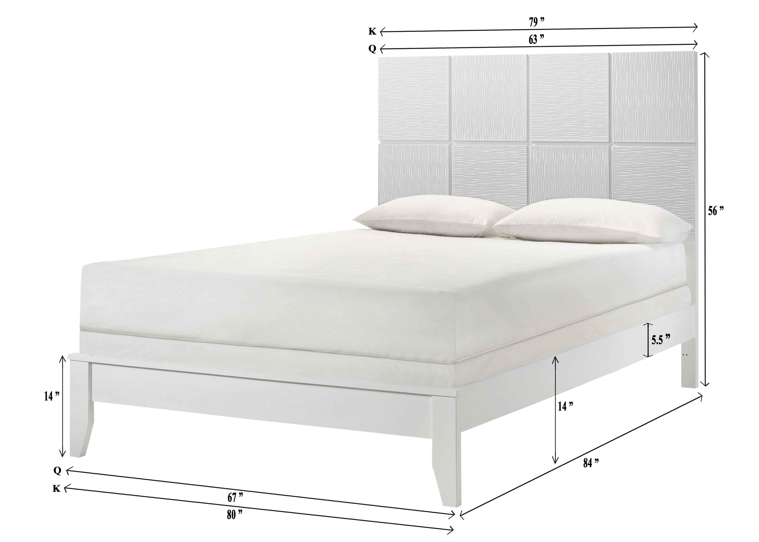 DENKER B4712Q-4P (5-Piece Bedroom Set)