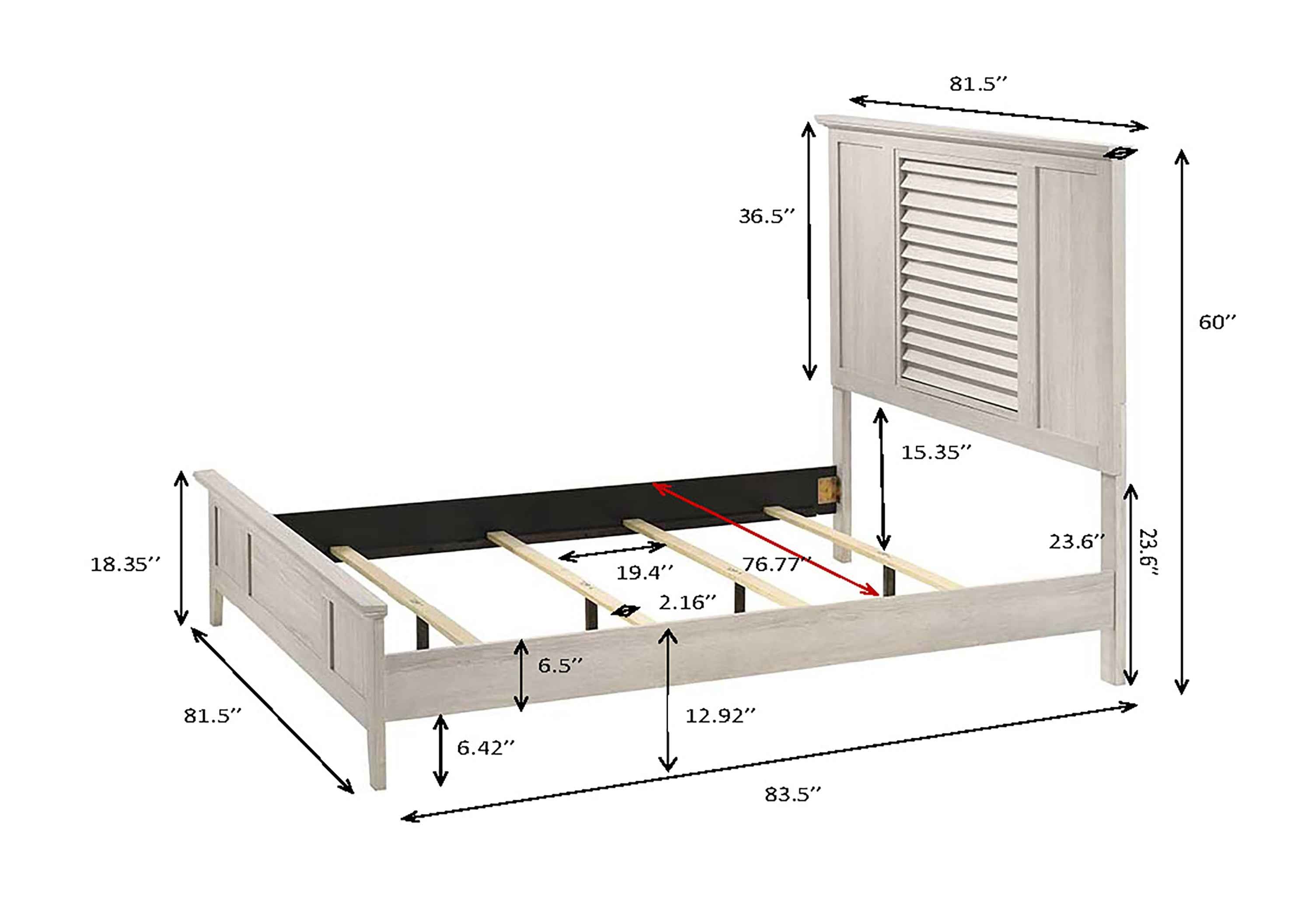 SARTER B4740K-4P (5-Piece Bedroom Set)