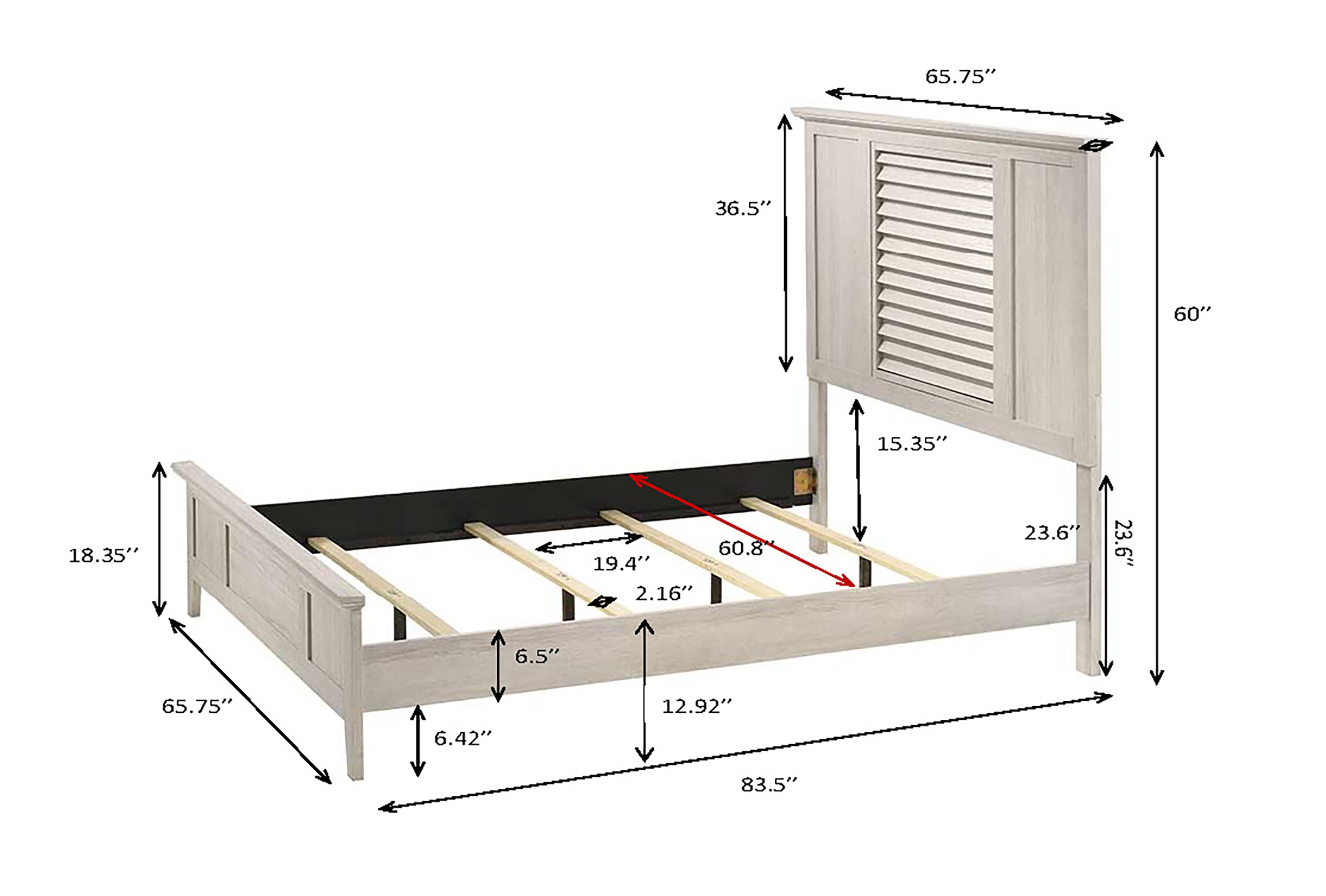 SARTER B4740K-5P (6-Piece Bedroom Set)