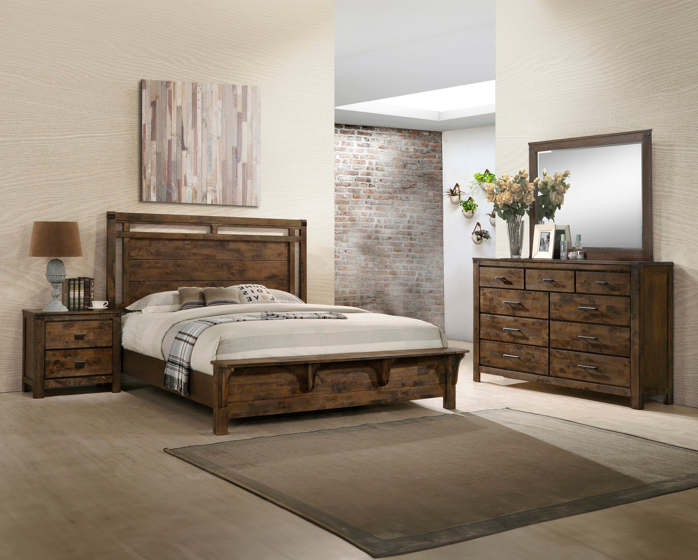 CURTIS SETB4810 (9-Piece Bedroom Set)