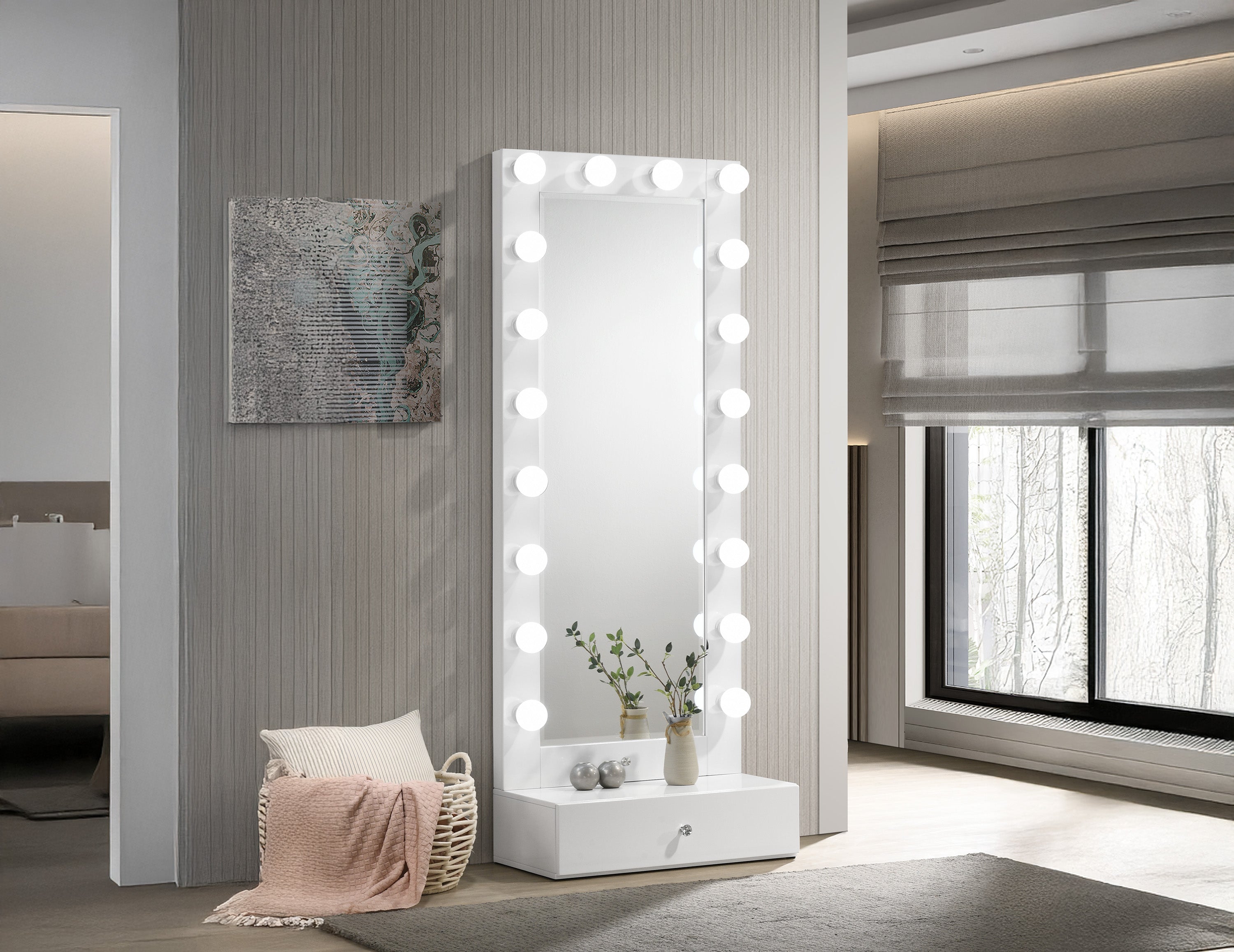 LUXO B4852WH-DB-SET (2-Piece Bedroom Set)