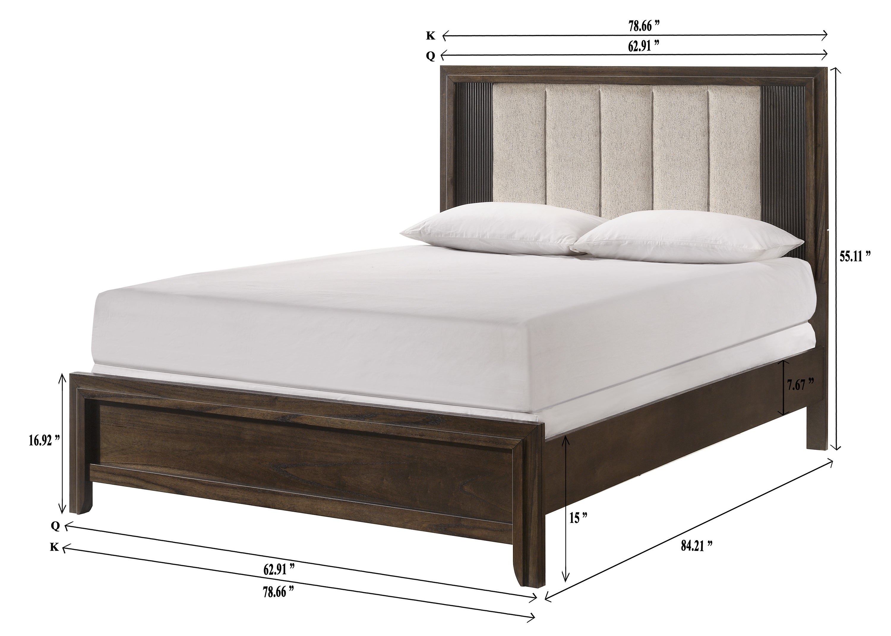 CARLTON B5550K-4P (5-Piece Bedroom Set)