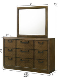 LAKECREST SETB6520 (9-Piece Bedroom Set)