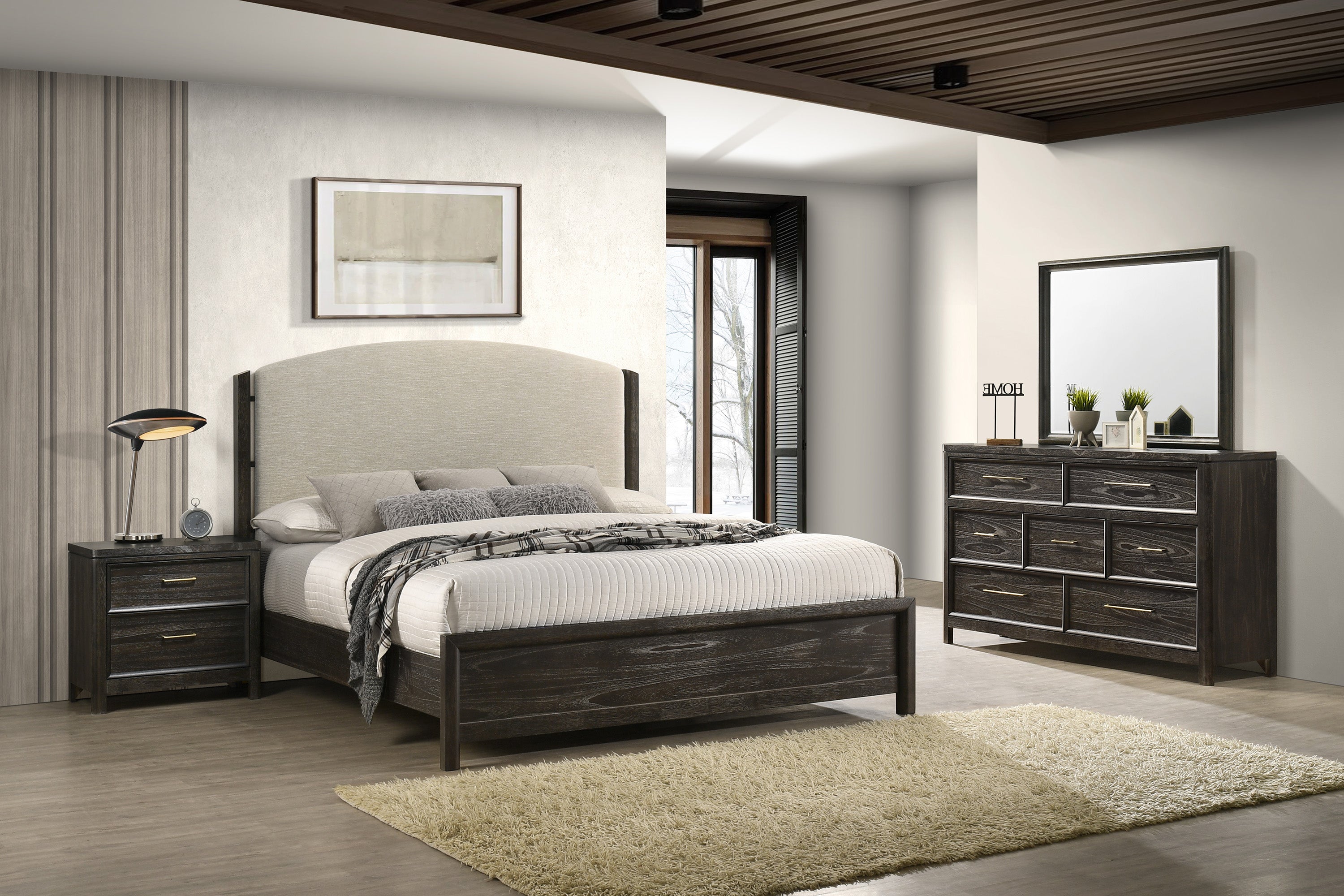 ETHEL B6530K-5P (7-Piece Bedroom Set)