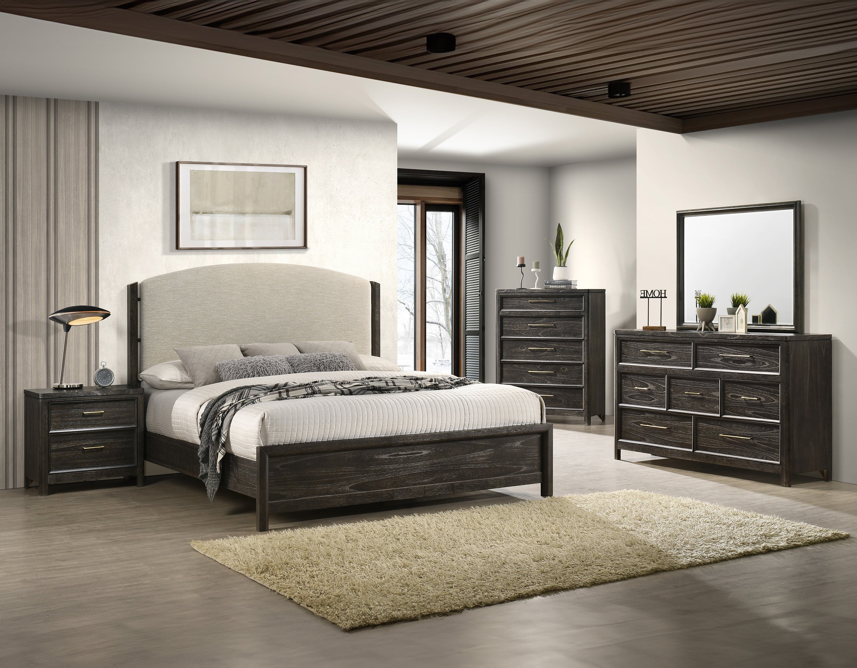 ETHEL B6530K-5P (7-Piece Bedroom Set)