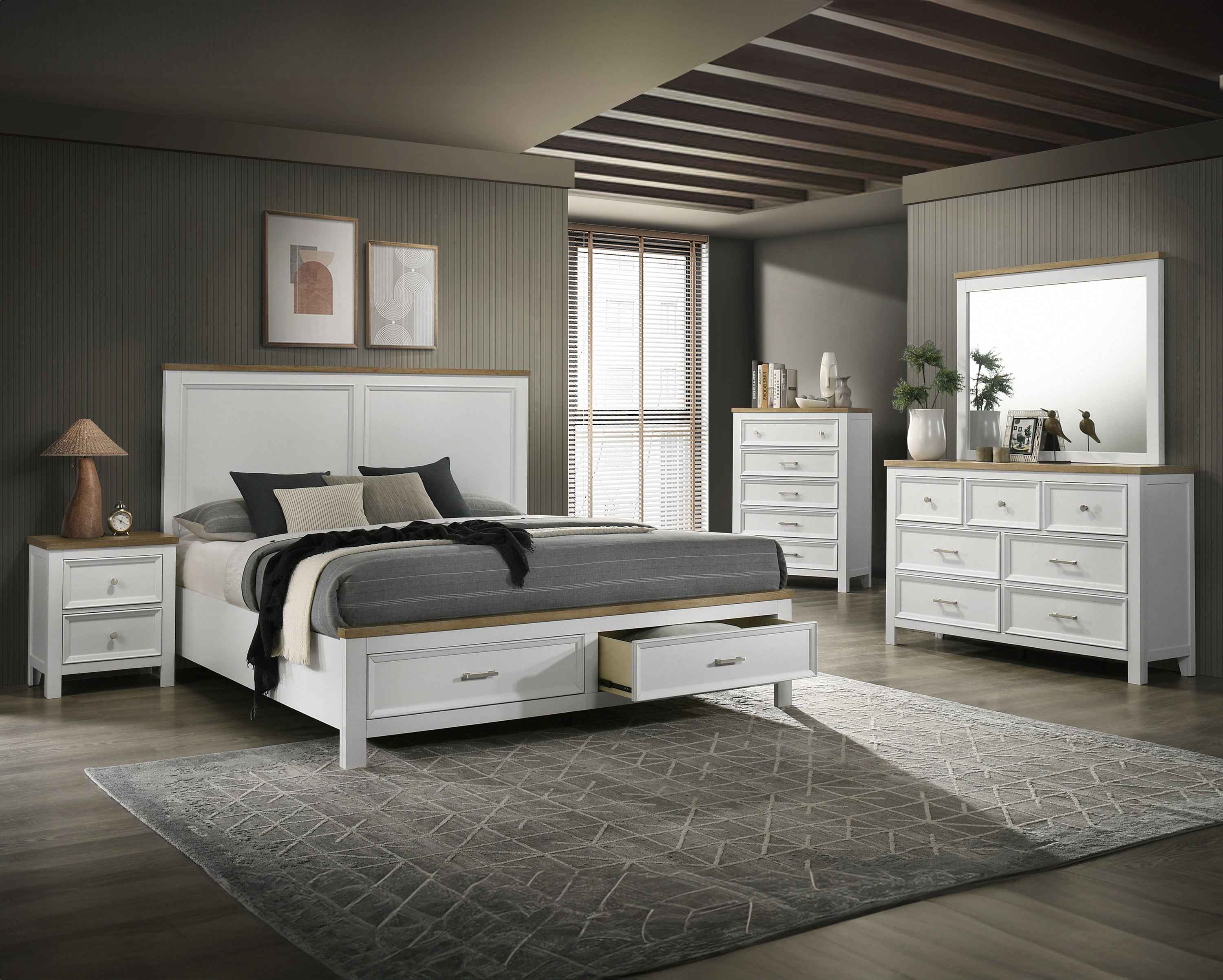 ASTON B6550Q-5P (7-Piece Bedroom Set)