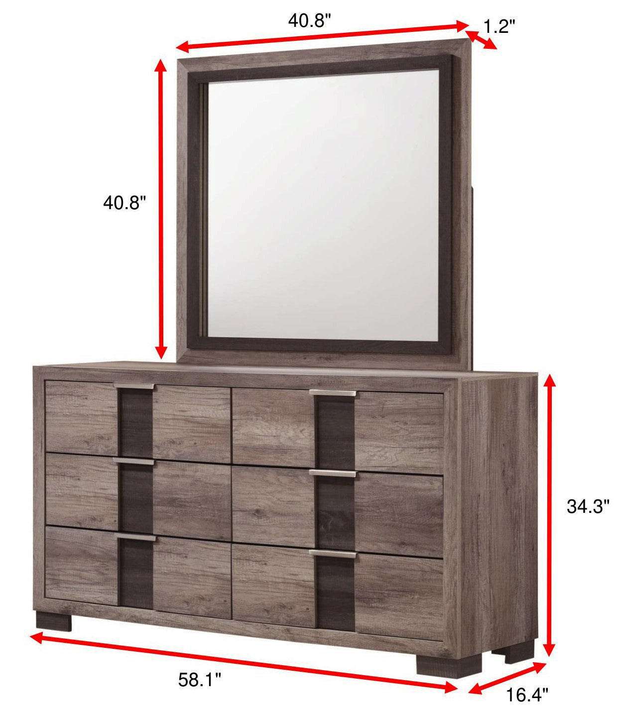 RANGLEY B6830K-4P (6-Piece Bedroom Set)