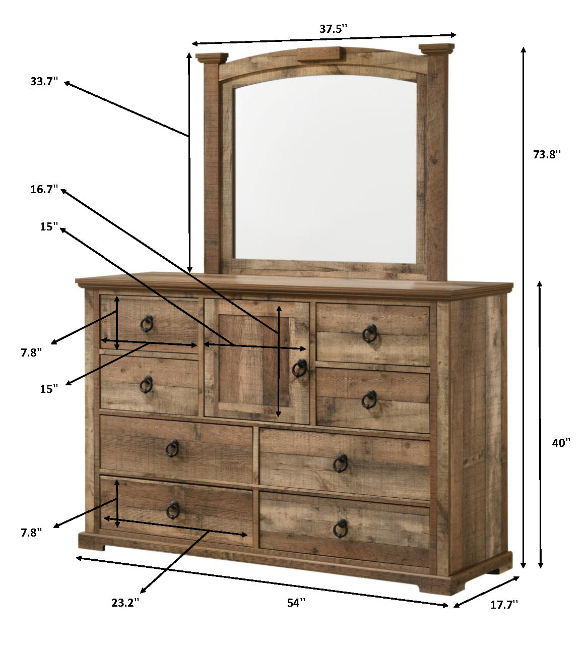 ELLA-MAE B6845-DM (2-Piece Bedroom Set)