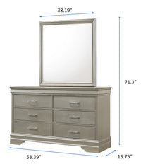 AMALIA B6910Q-5P (6-Piece Bedroom Set)