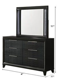 CRESSIDA B7350Q-4P (6-Piece Bedroom Set)