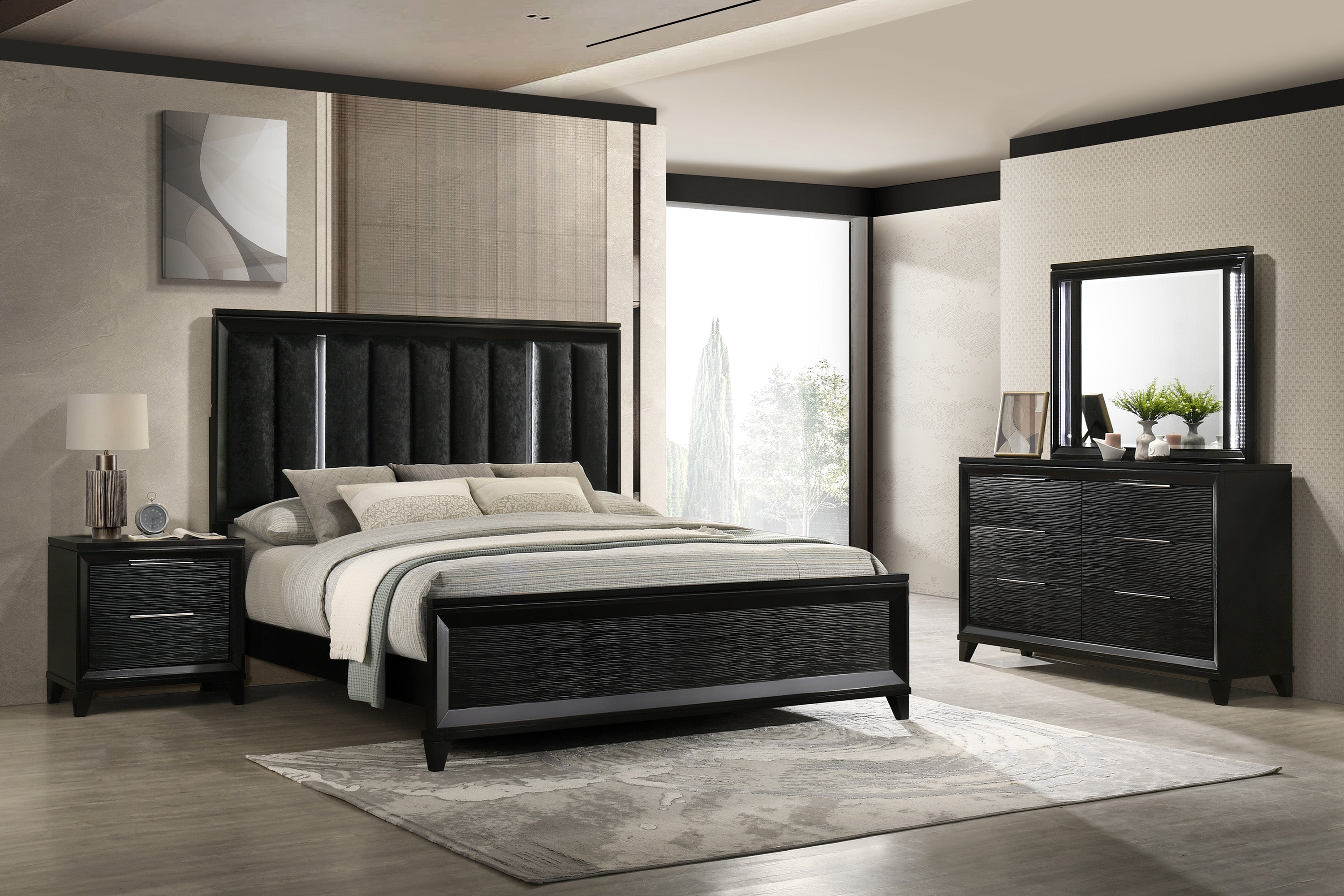 CRESSIDA B7350Q-5P (7-Piece Bedroom Set)