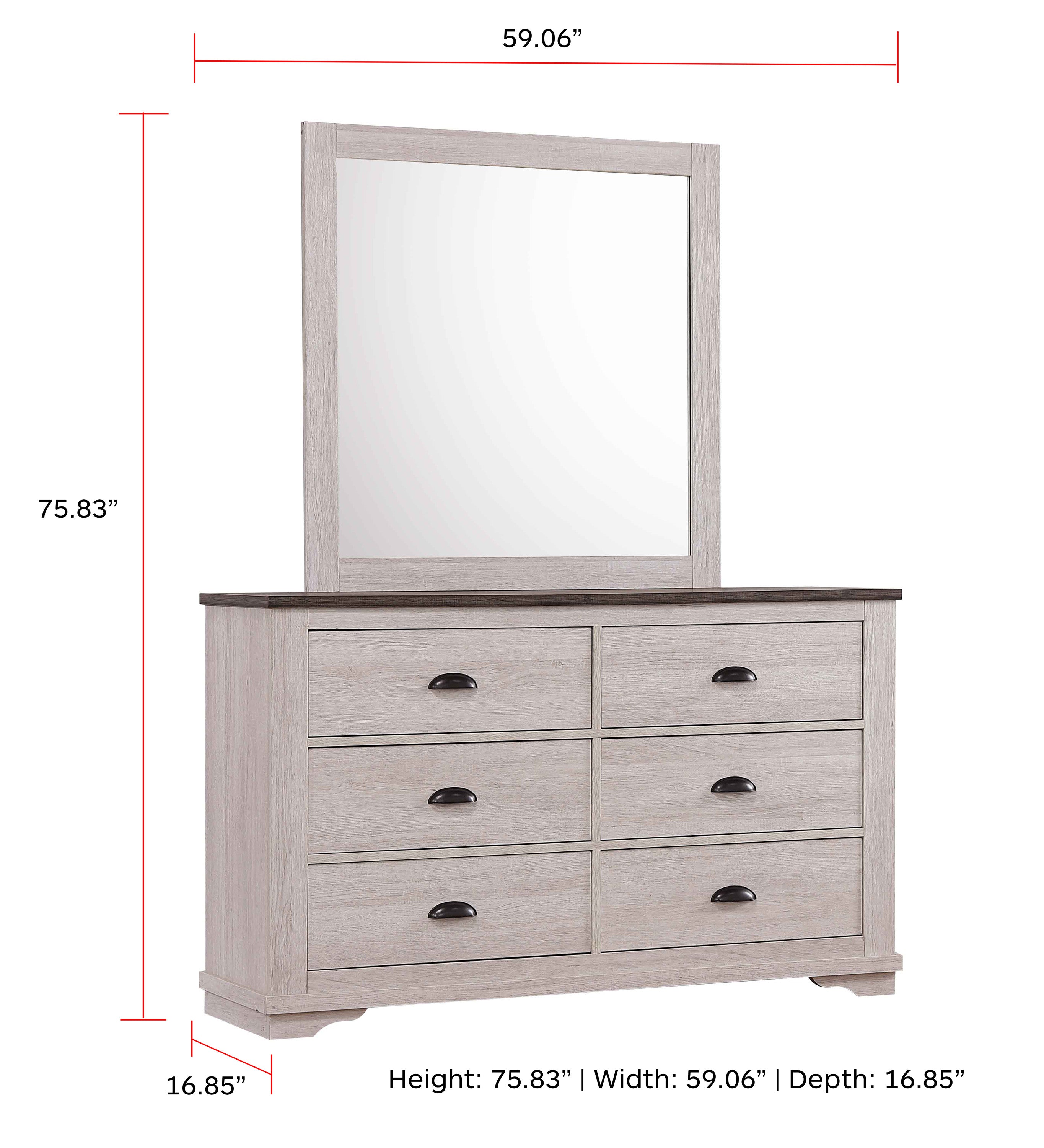 CORALEE B8130Q-5P (7-Piece Bedroom Set)