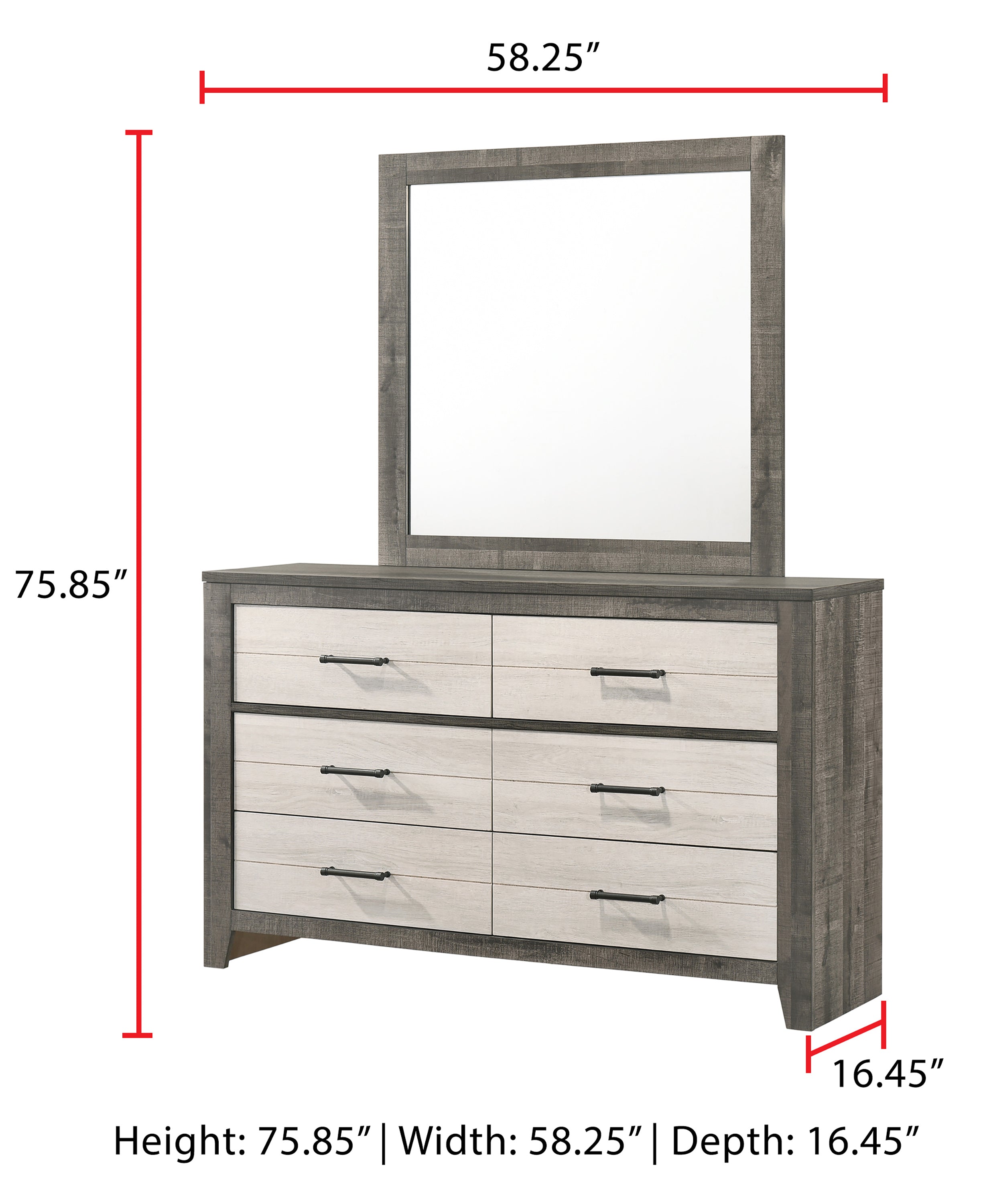 RHETT SETB8170 (6-Piece Bedroom Set)