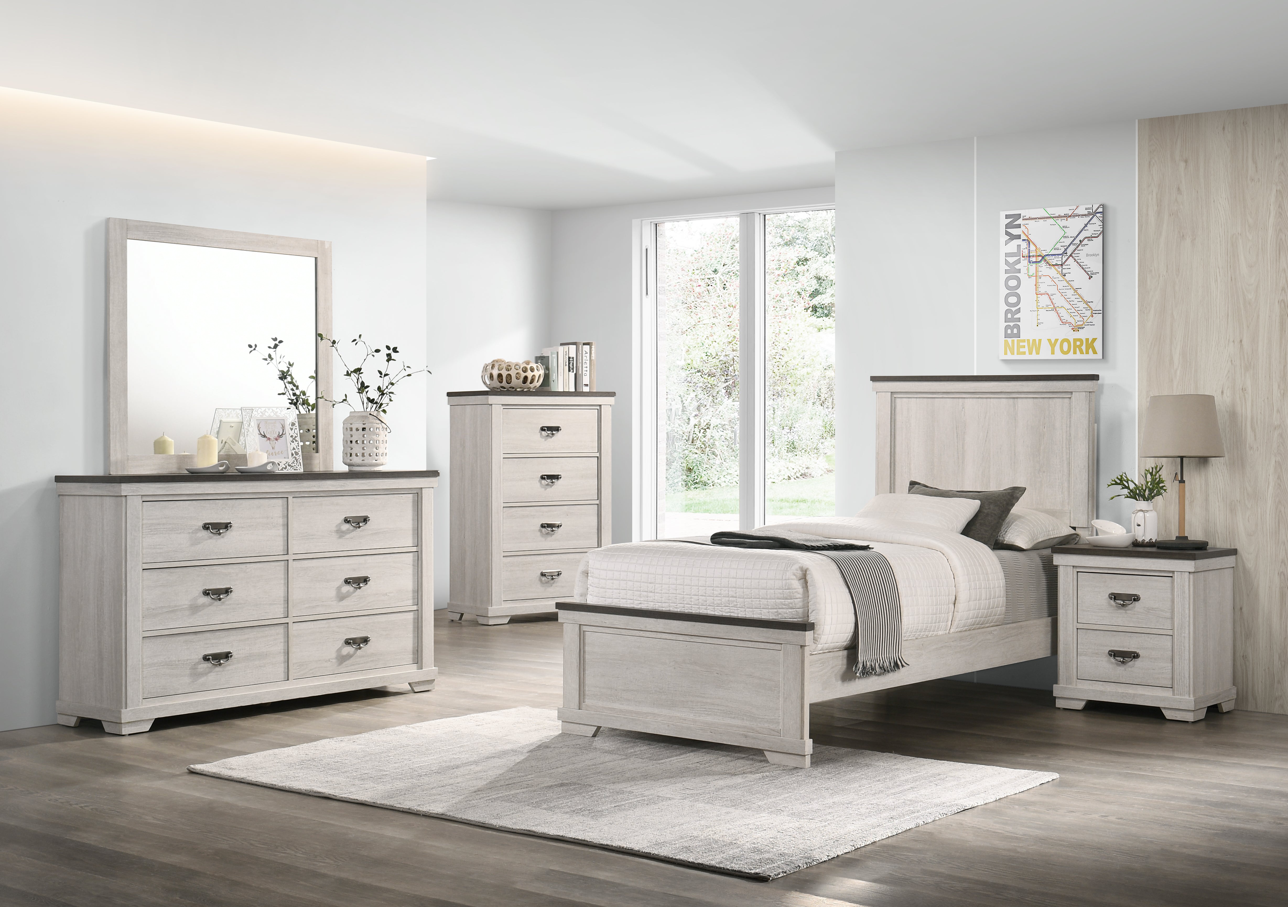 LEIGHTON B8180T-4P (5-Piece Bedroom Set)