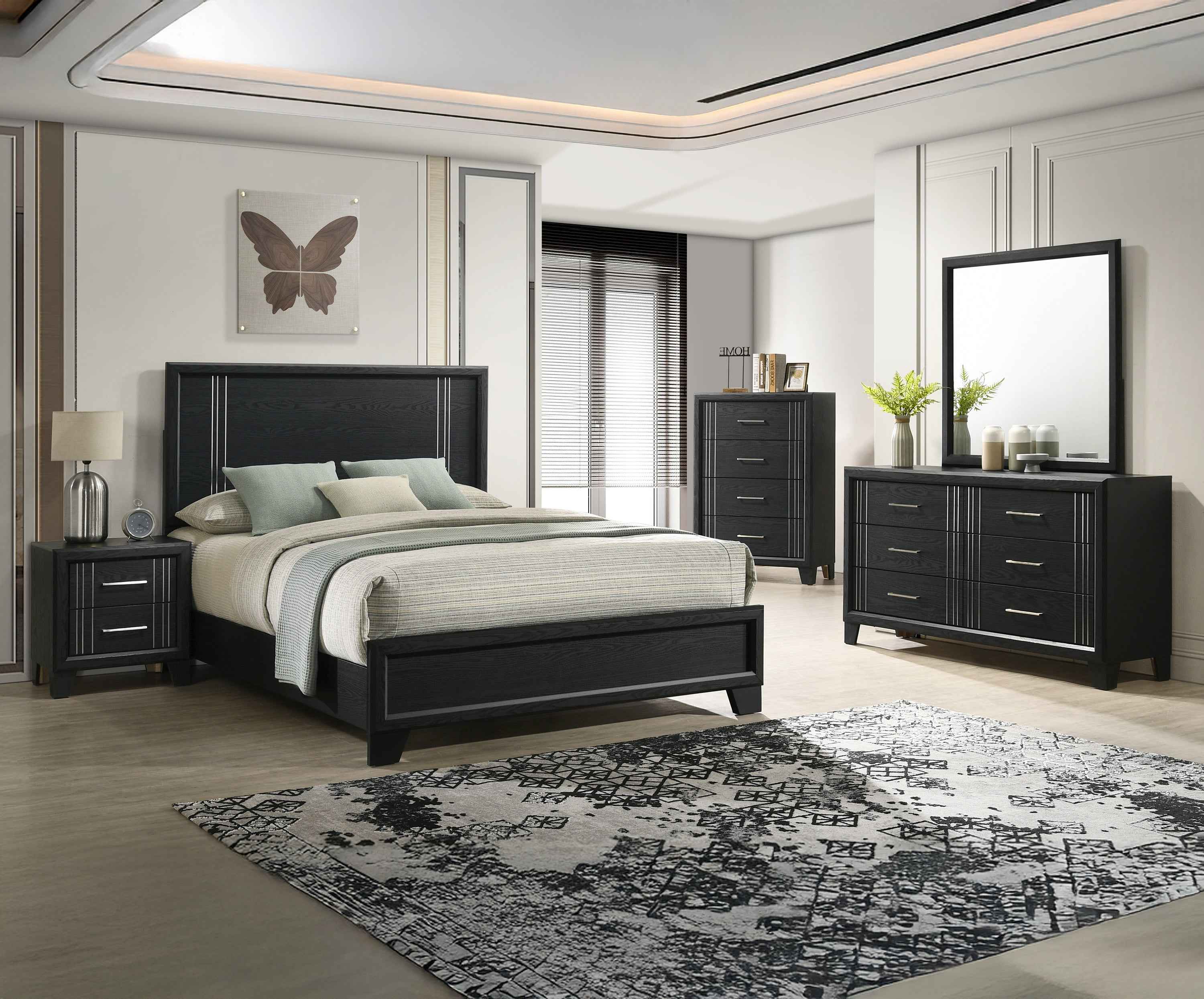 CHARLIE B9235Q-5P (6-Piece Bedroom Set)