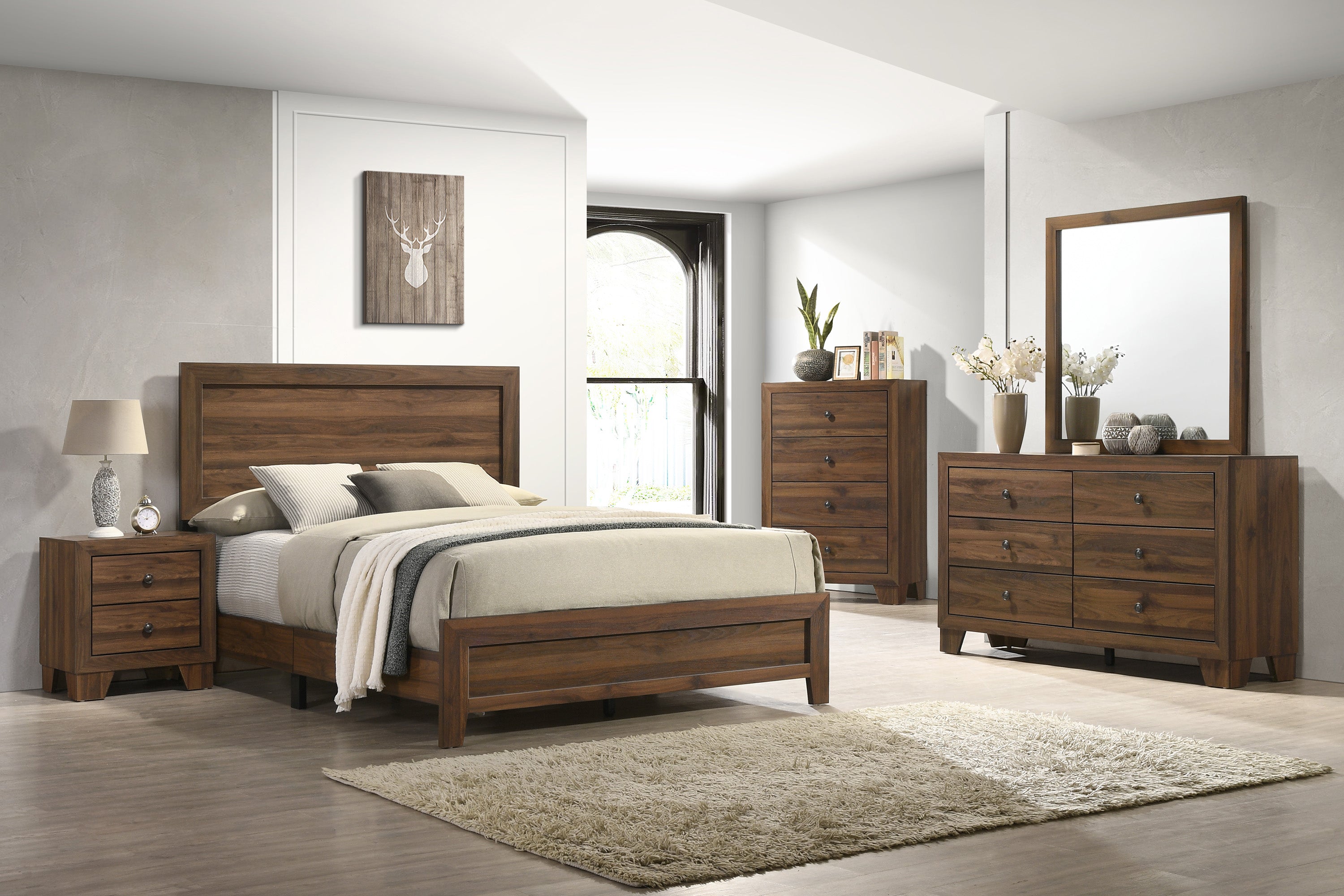 MILLIE B9255Q-5P (5-Piece Bedroom Set)
