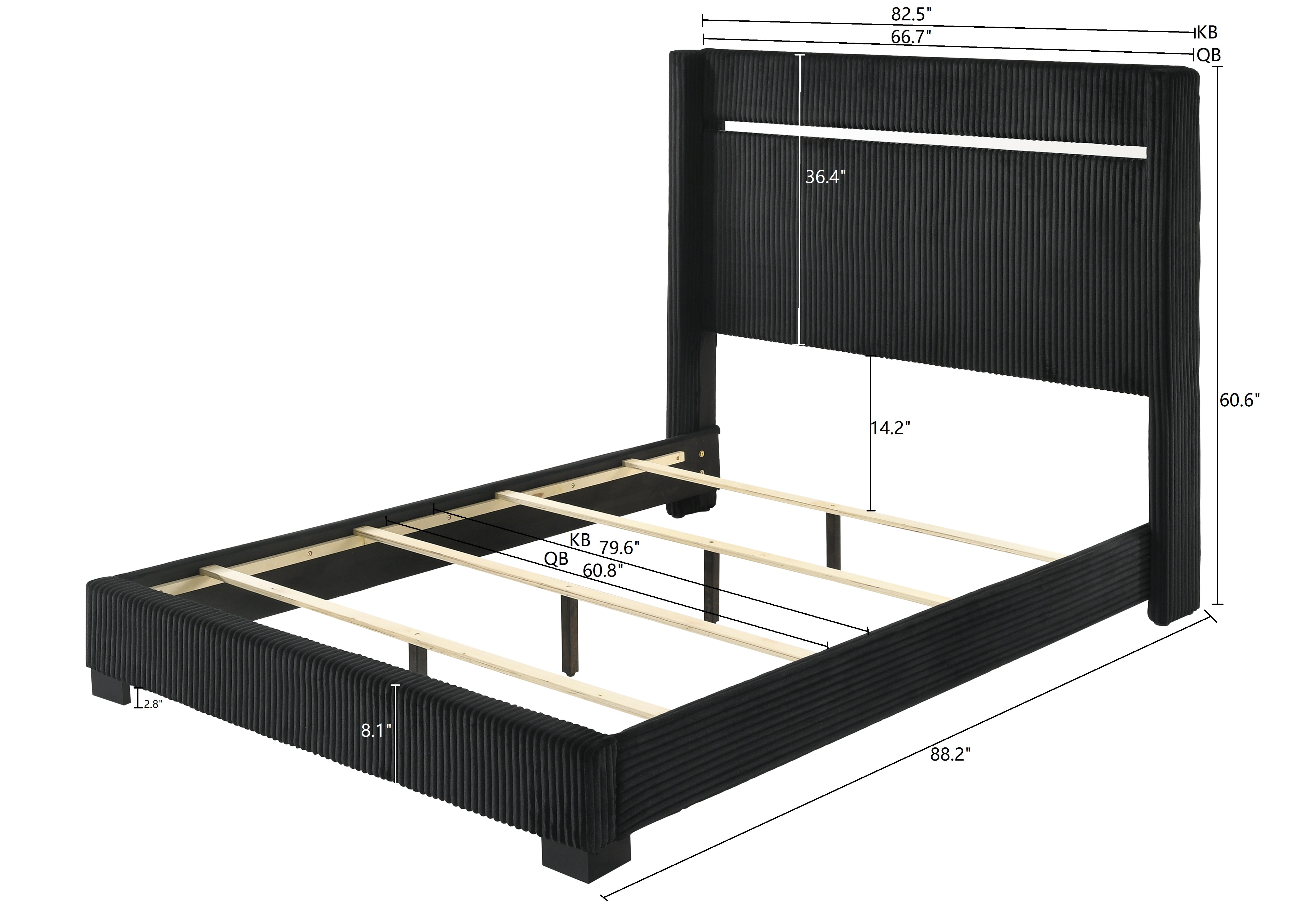 GENNRO SETB9295 (7-Piece Bedroom Set)