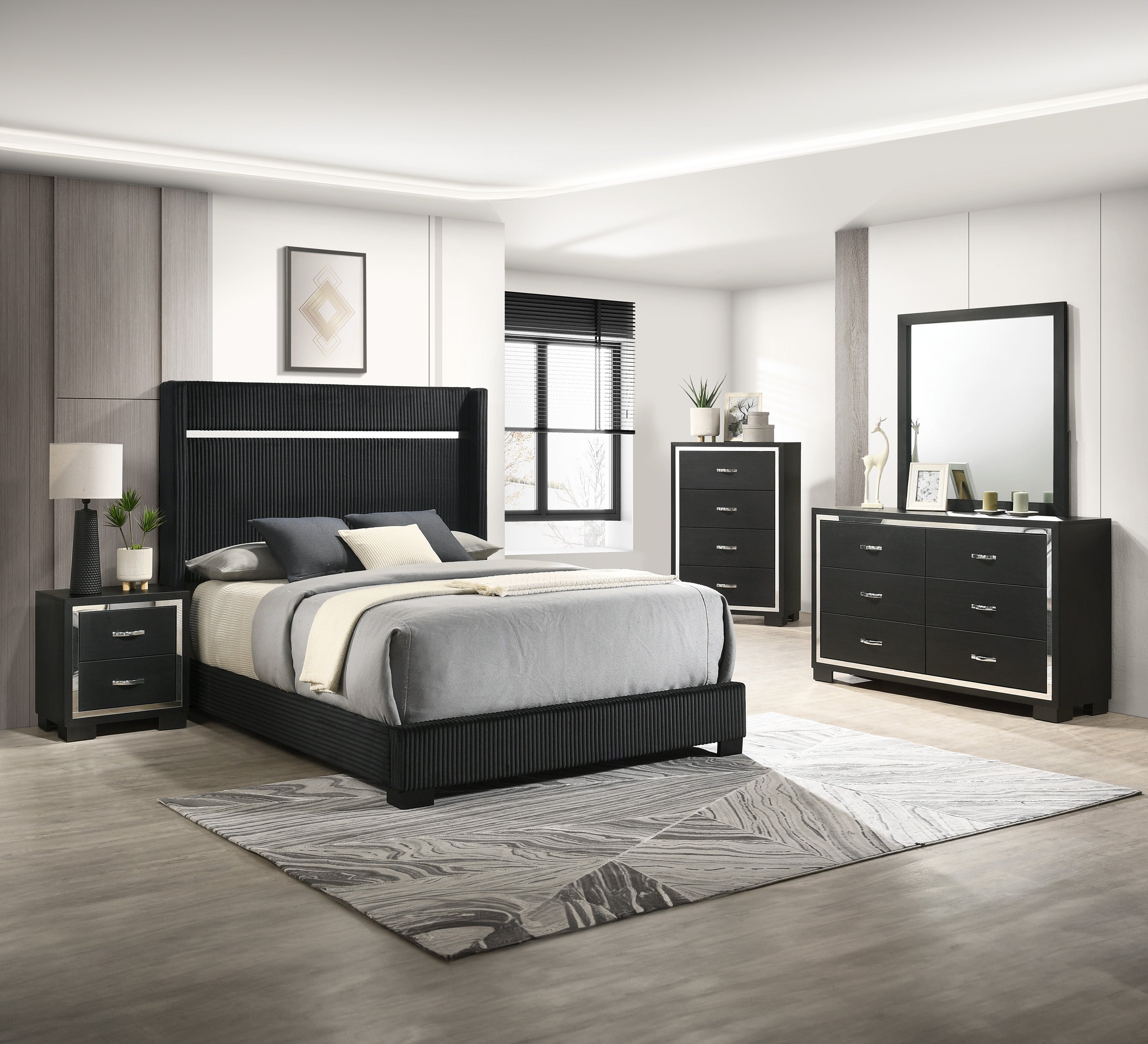 GENNRO SETB9295 (7-Piece Bedroom Set)