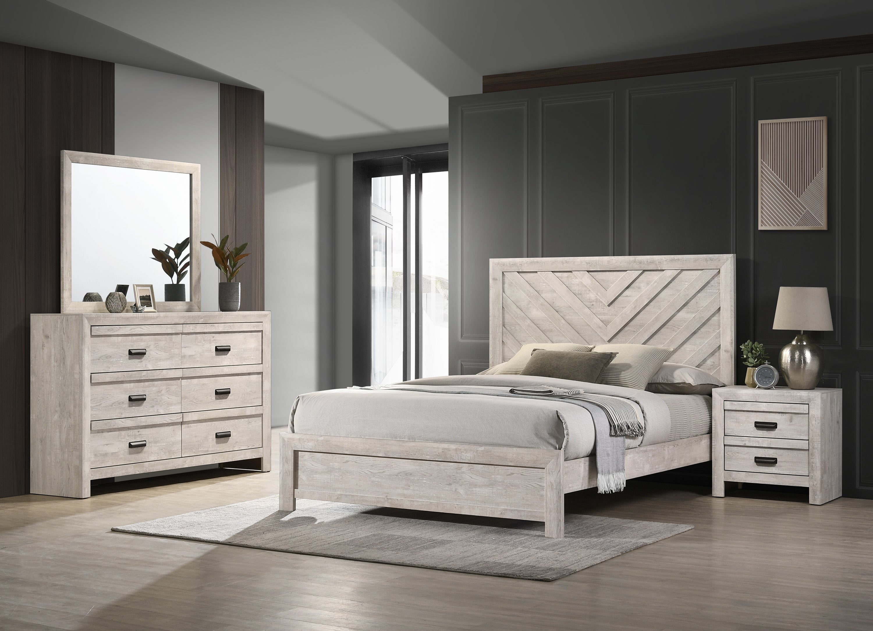VALOR B9330Q-5P (6-Piece Bedroom Set)