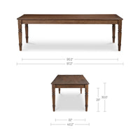 Russet Dining Table Brown