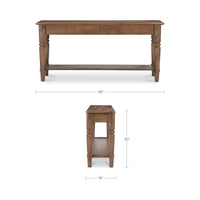 Russet Console Table Brown